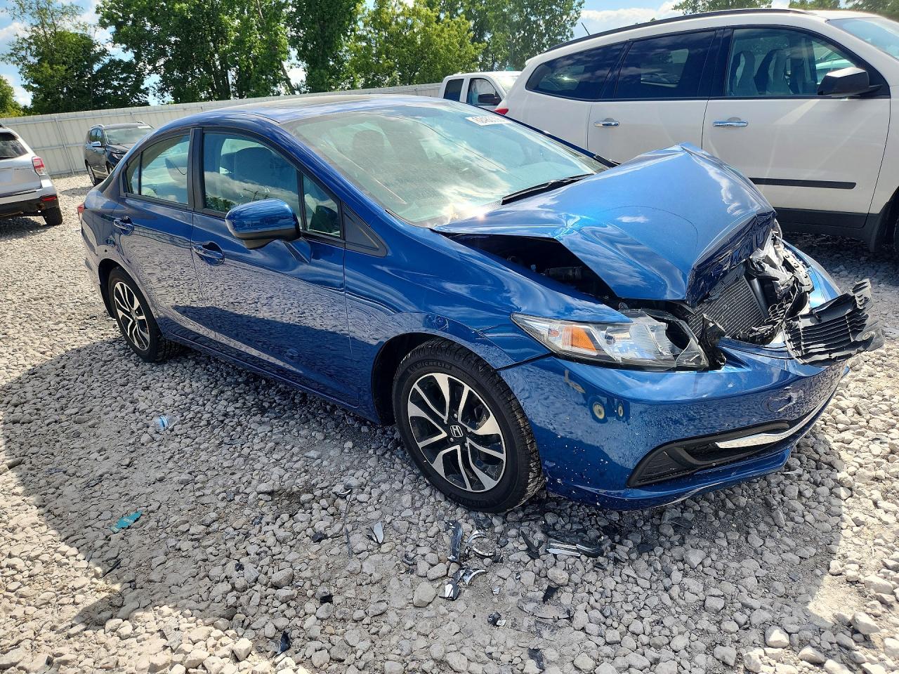 2014 Honda Civic Ex Blue vin: 19XFB2F89EE065277