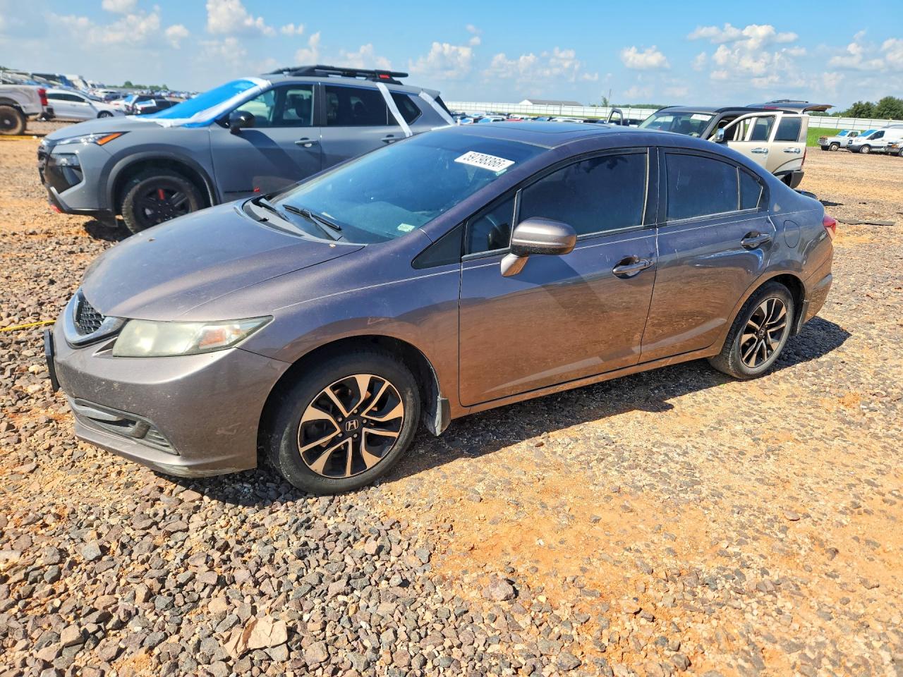 2014 Honda Civic Sedn Silver vin: 19XFB2F89EE065781