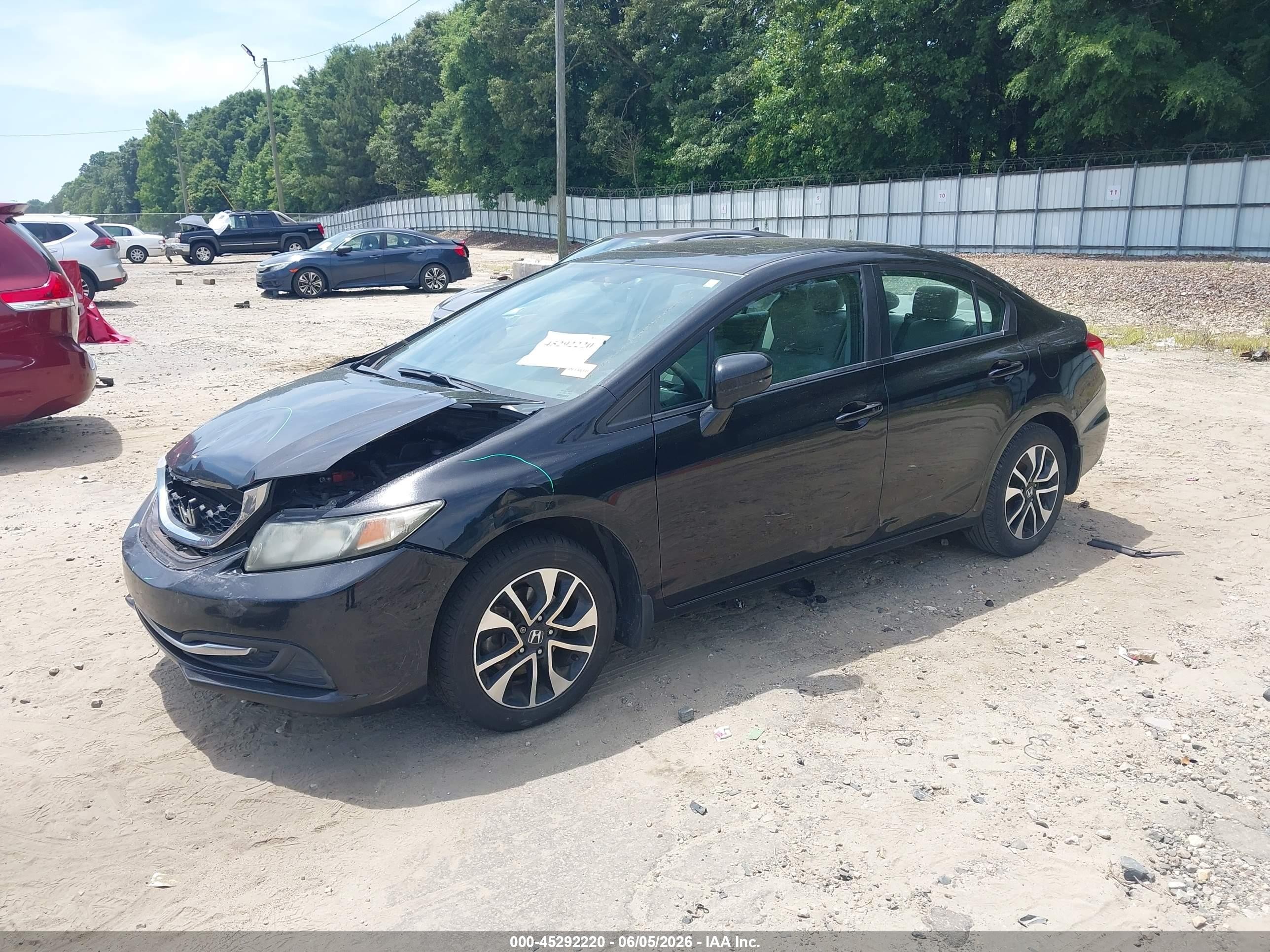 2014 Honda Civic Ex Black vin: 19XFB2F89EE075954