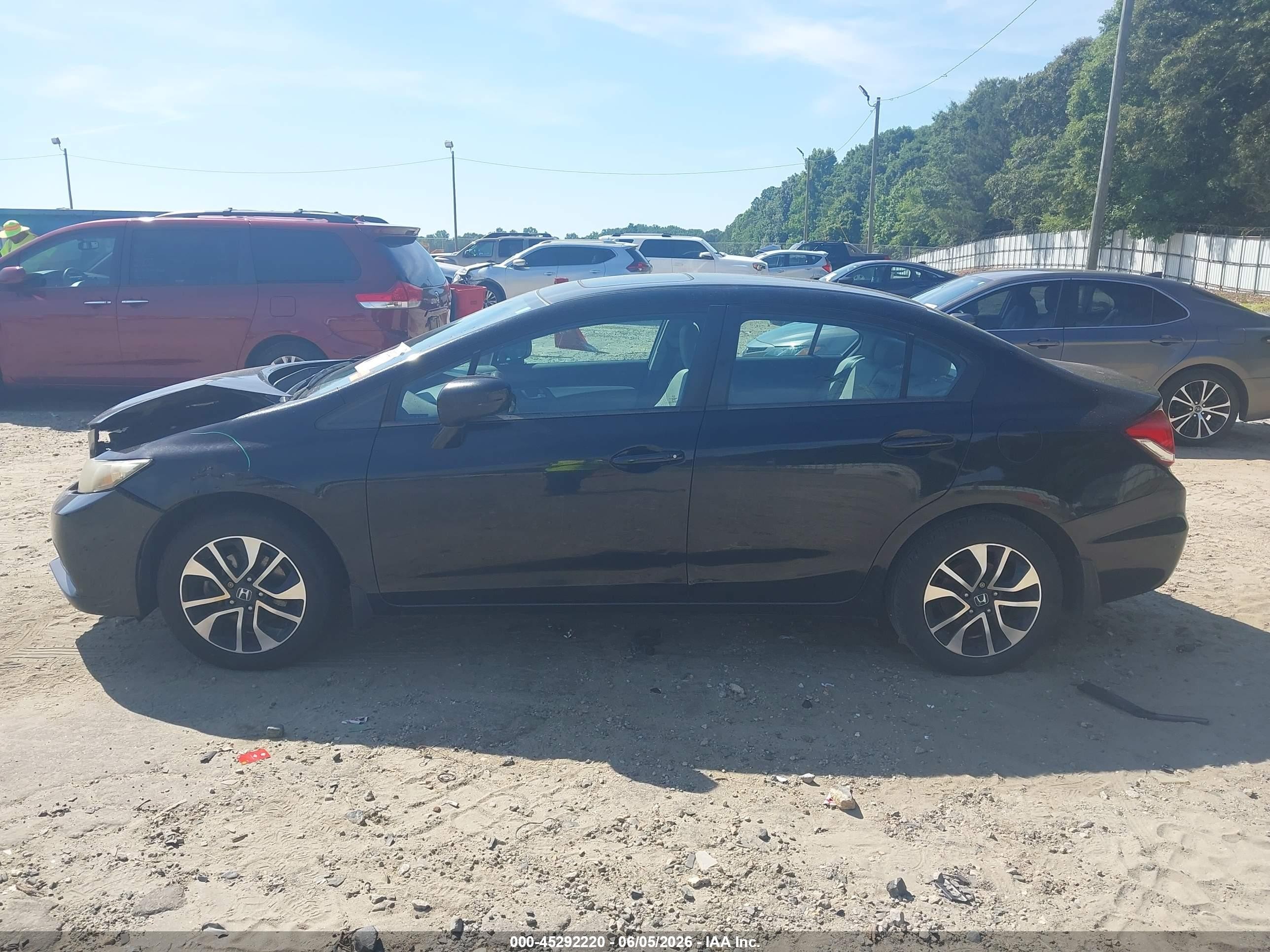 2014 Honda Civic Ex Black vin: 19XFB2F89EE075954