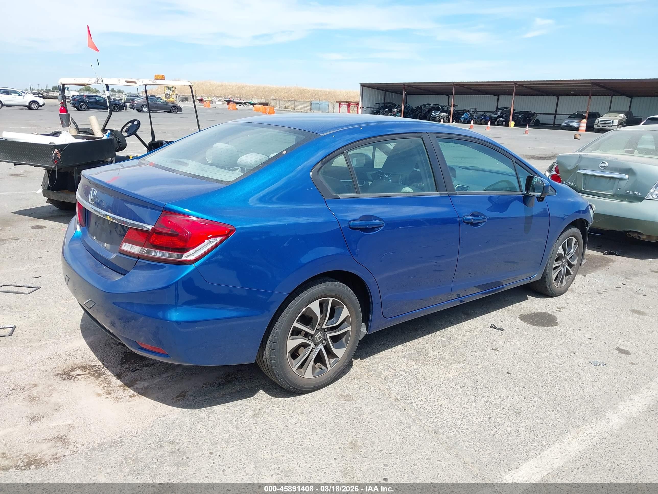 2014 Honda Civic Ex Blue vin: 19XFB2F89EE211547