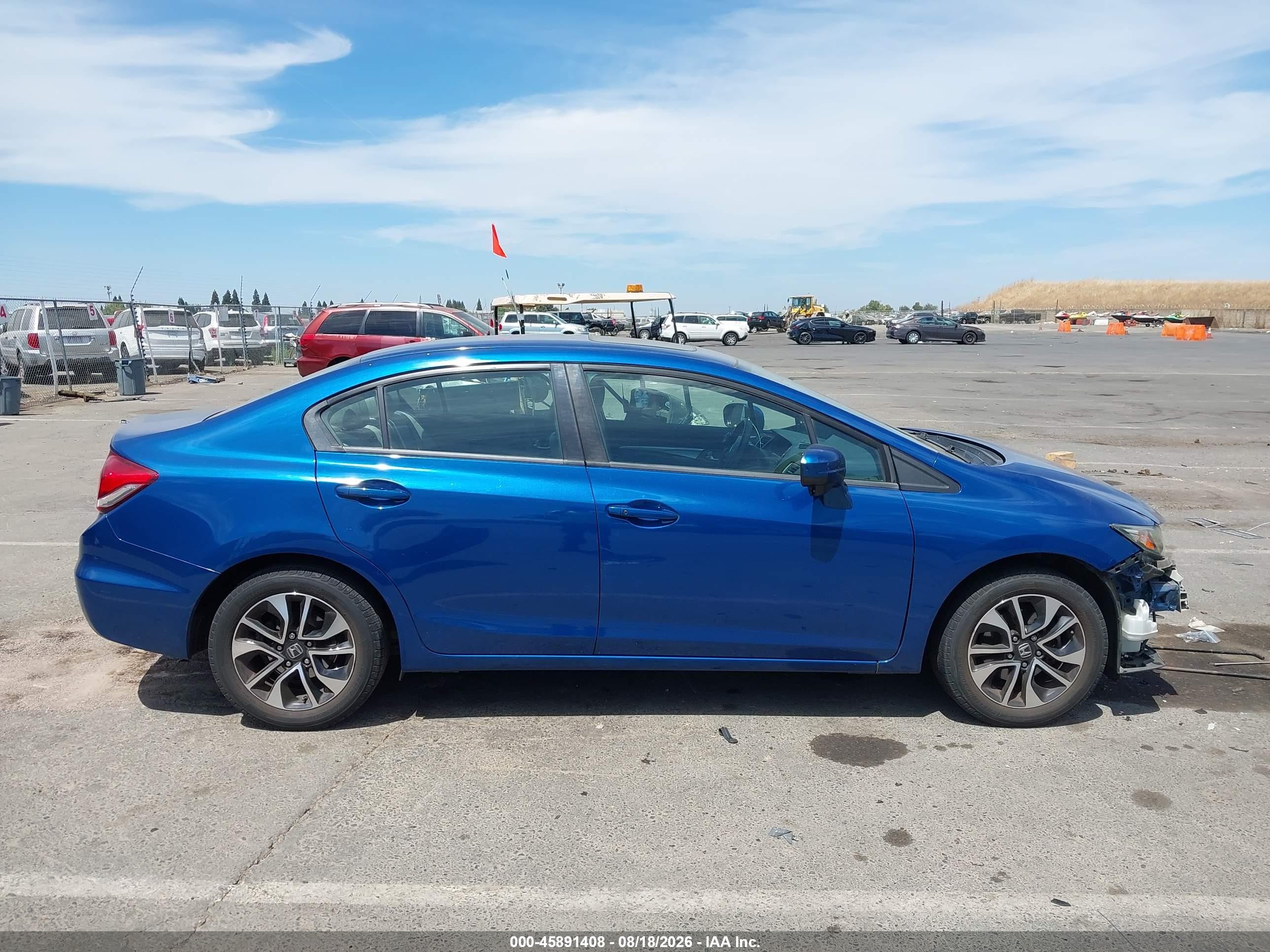 2014 Honda Civic Ex Blue vin: 19XFB2F89EE211547