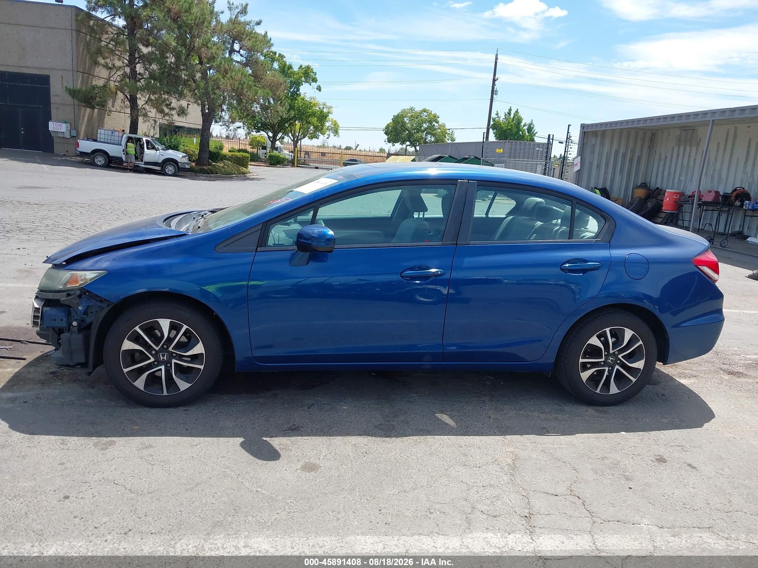 2014 Honda Civic Ex Blue vin: 19XFB2F89EE211547