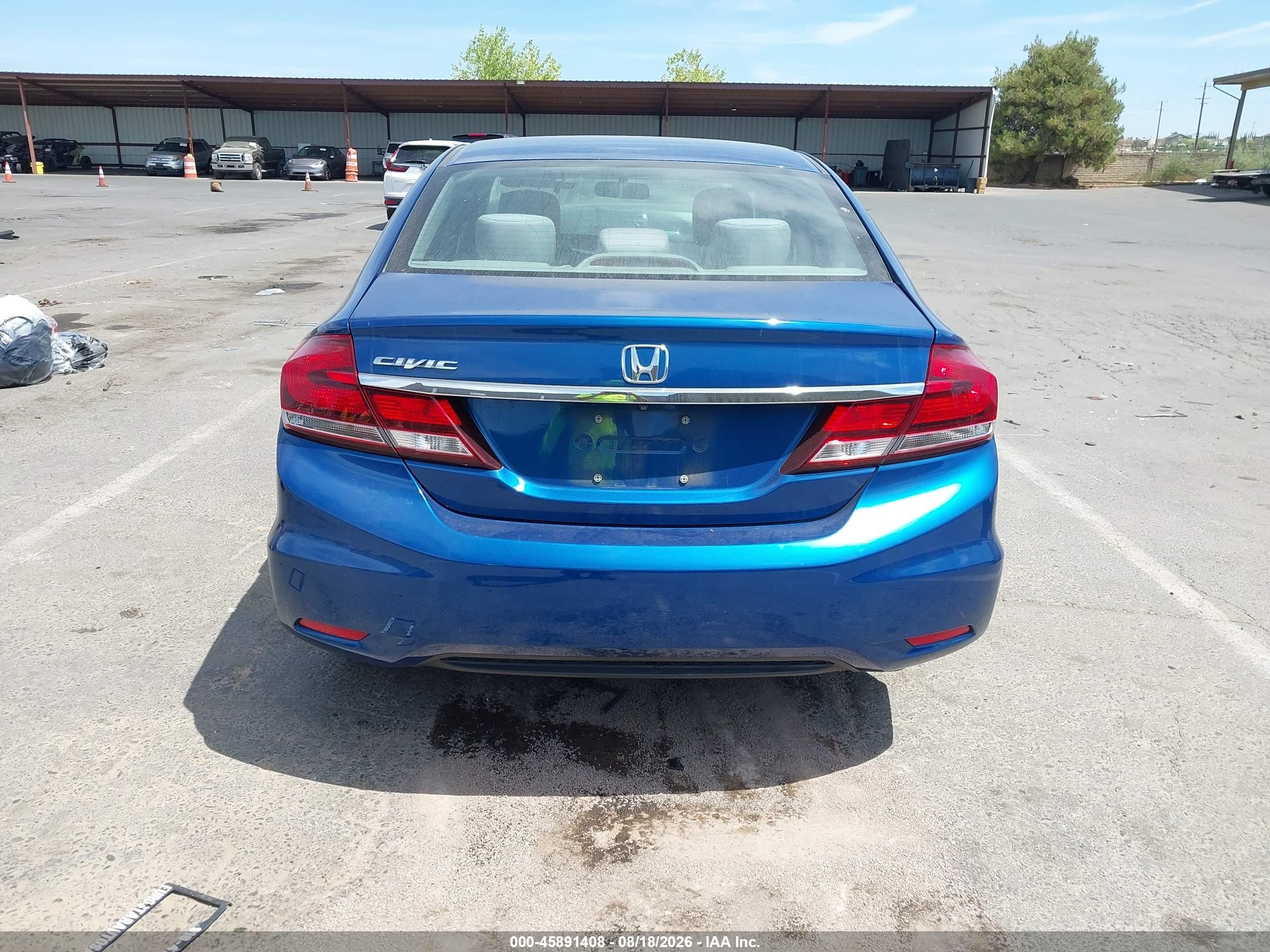 2014 Honda Civic Ex Blue vin: 19XFB2F89EE211547