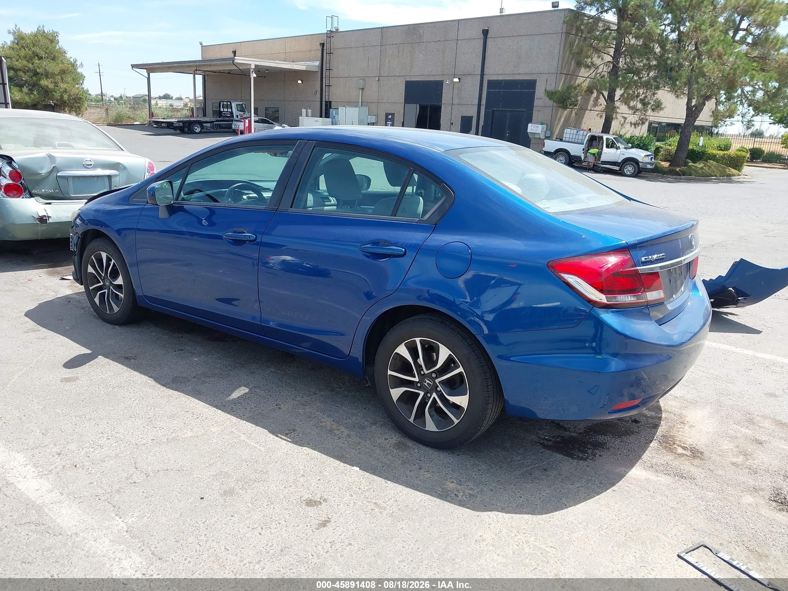 2014 Honda Civic Ex Blue vin: 19XFB2F89EE211547