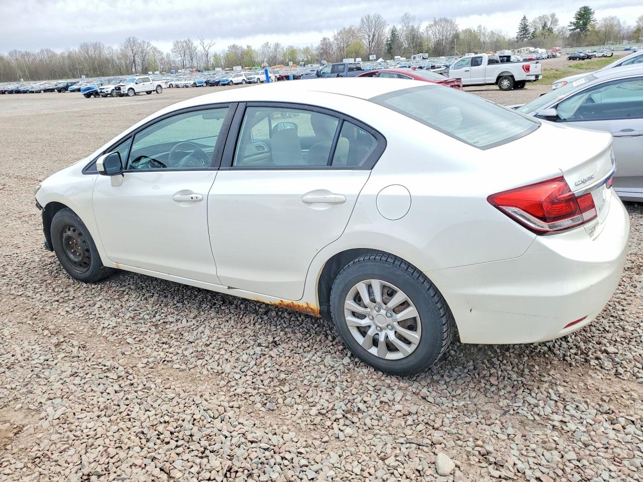 2014 Honda Civic Ex White vin: 19XFB2F89EE219762