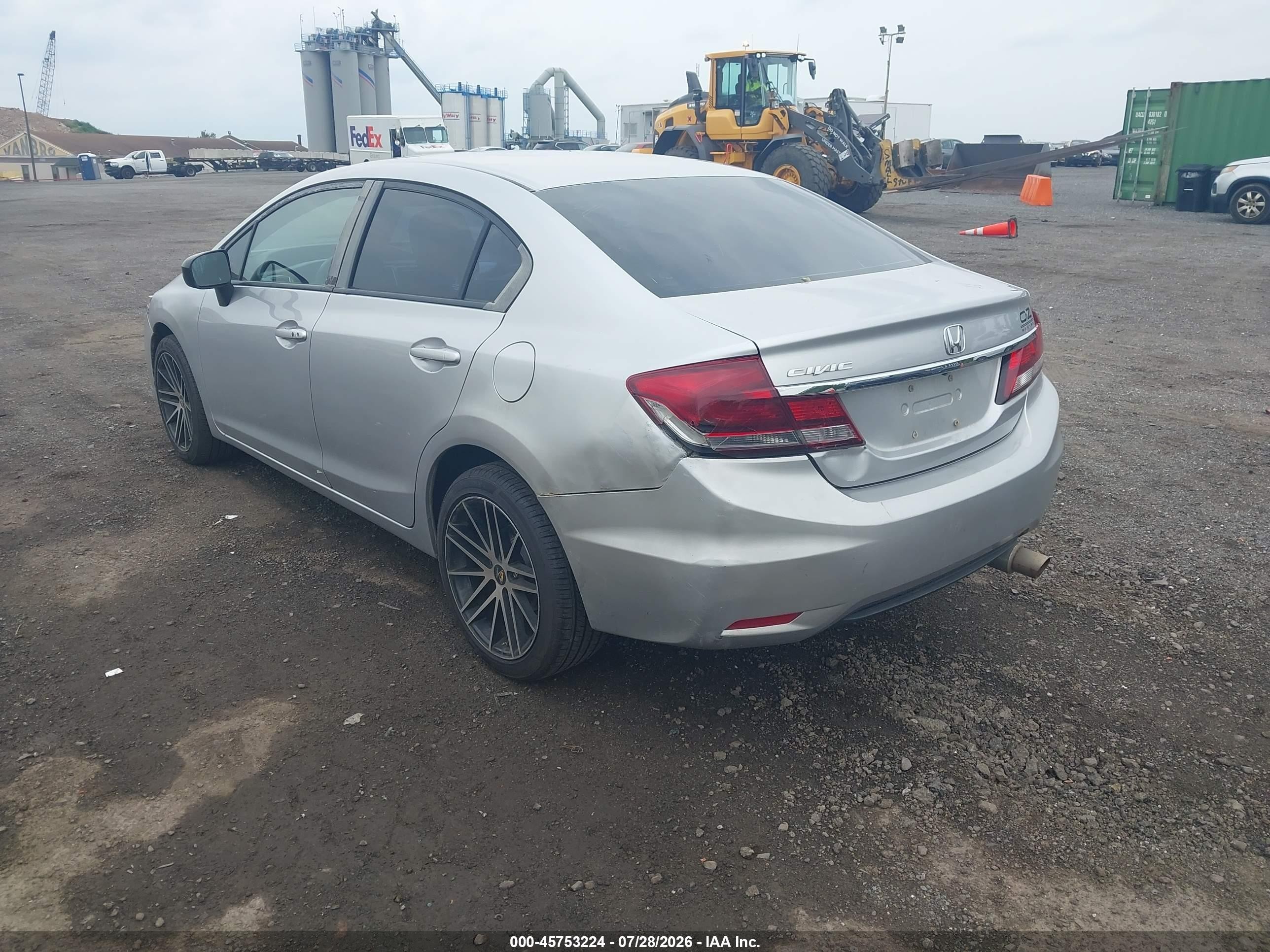 2014 Honda Civic Ex Серый vin: 19XFB2F89EE222421
