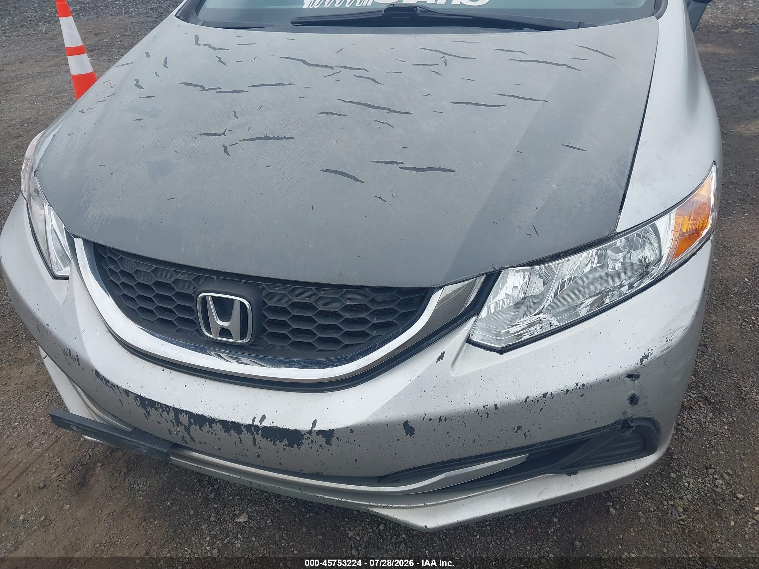 2014 Honda Civic Ex Серый vin: 19XFB2F89EE222421