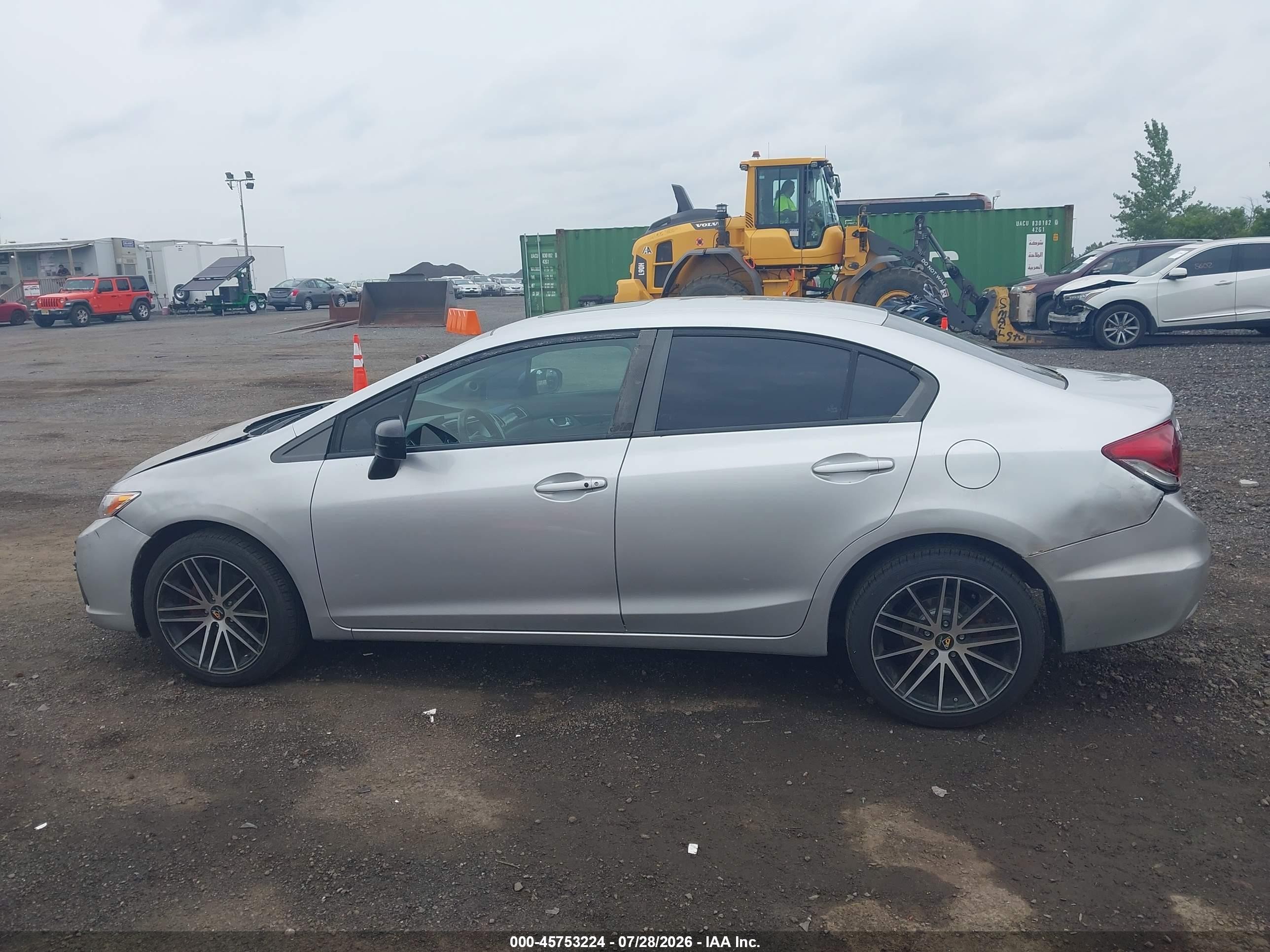 2014 Honda Civic Ex Серый vin: 19XFB2F89EE222421