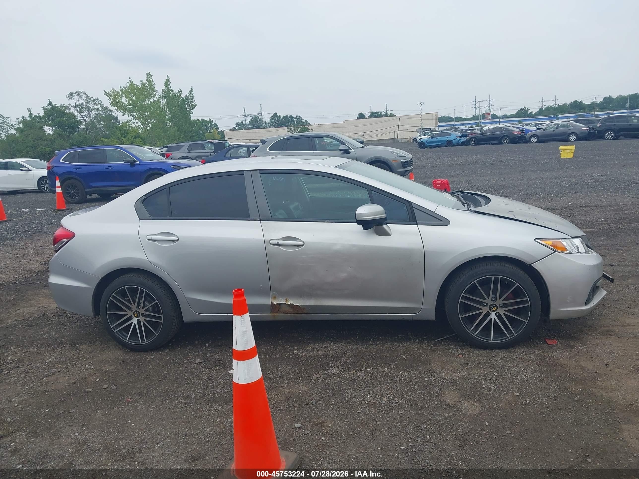 2014 Honda Civic Ex Серый vin: 19XFB2F89EE222421