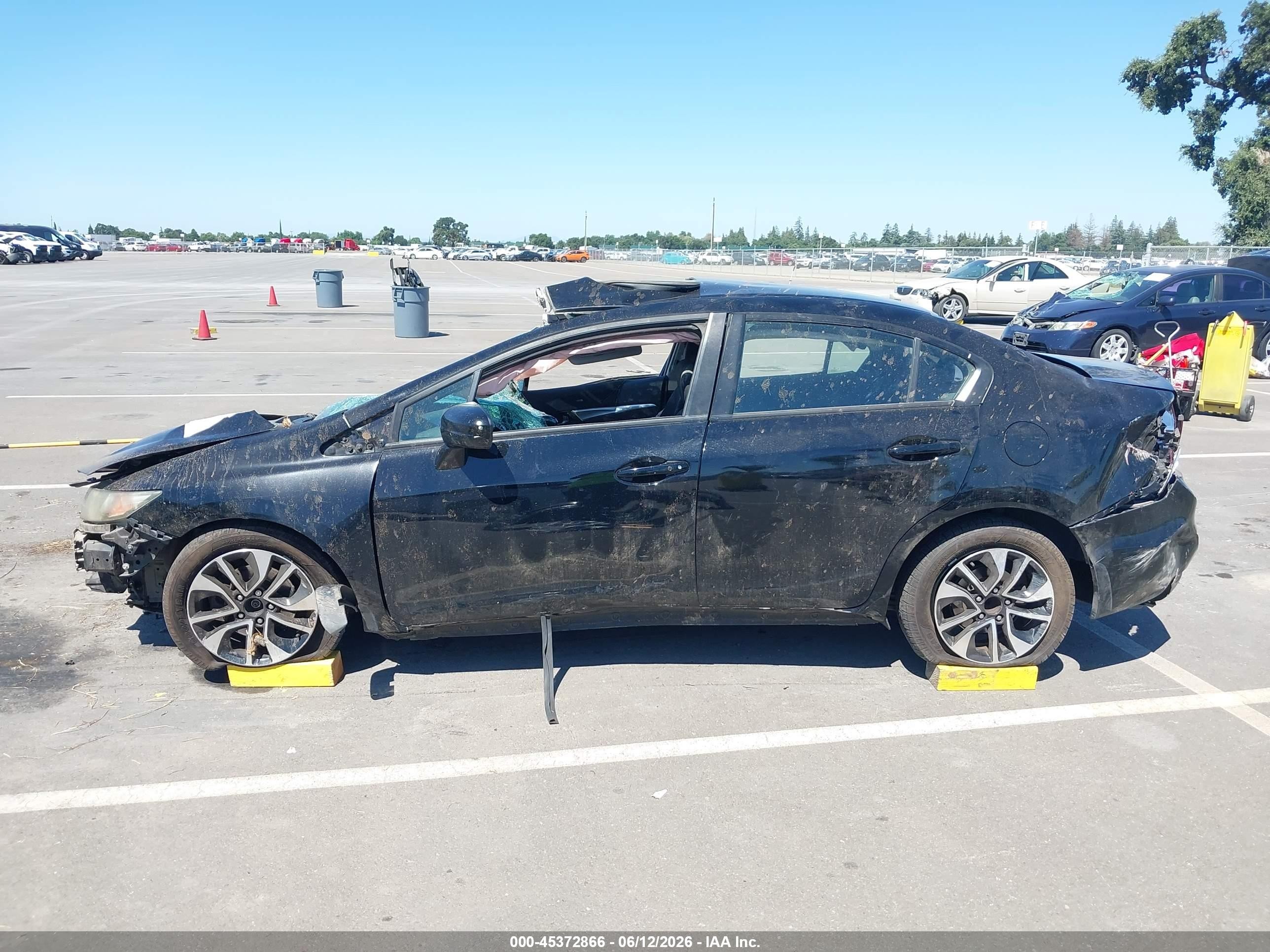 2014 Honda Civic Ex Black vin: 19XFB2F89EE244239