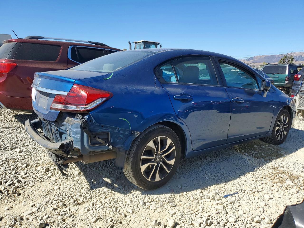 2014 Honda Civic Ex Blue vin: 19XFB2F89EE255497