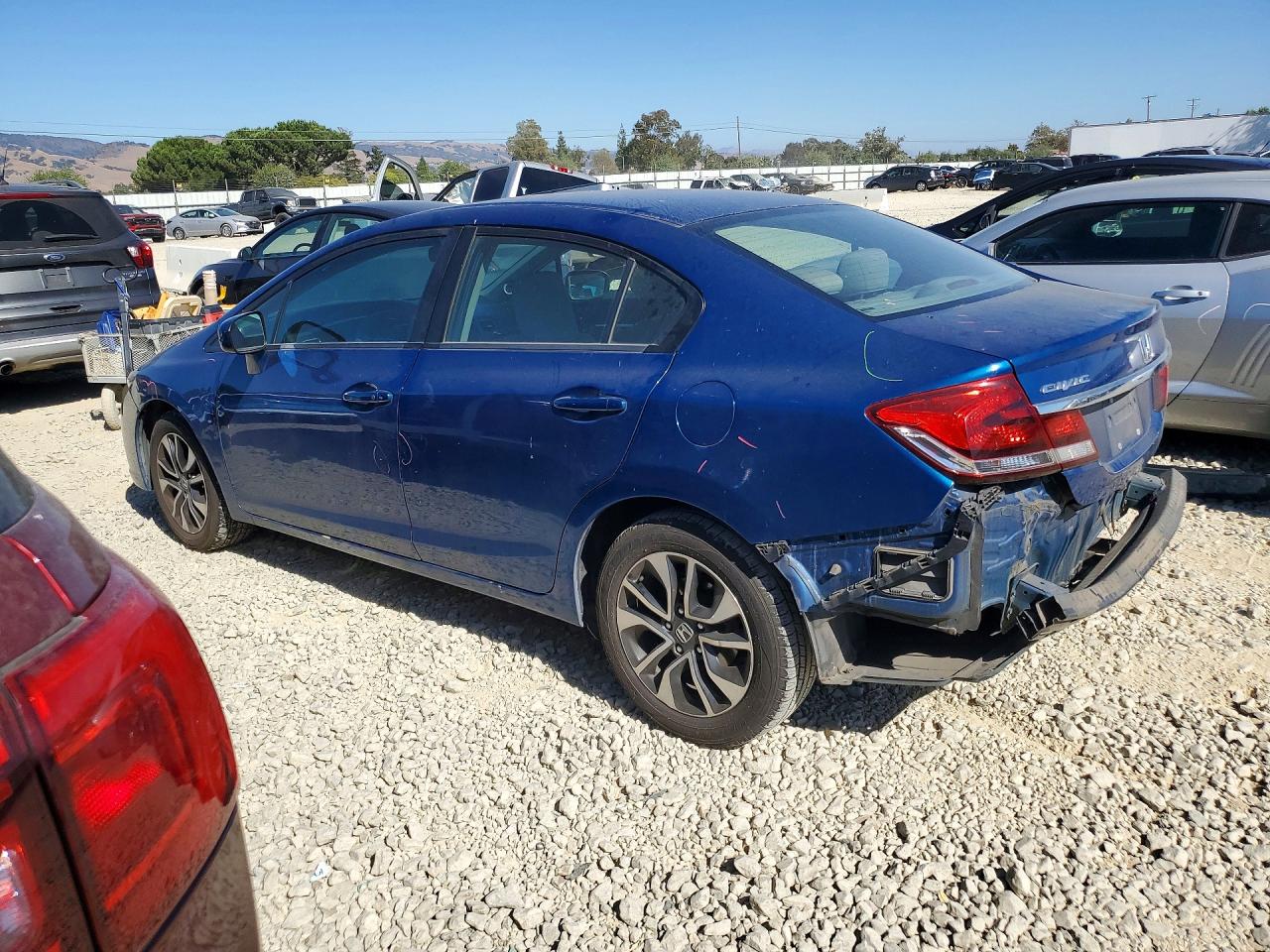 2014 Honda Civic Ex Blue vin: 19XFB2F89EE255497