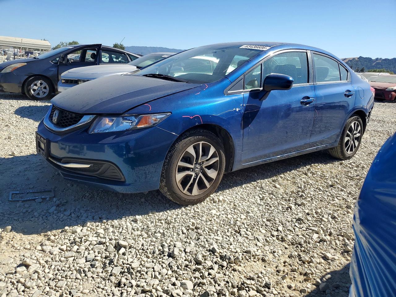 2014 Honda Civic Ex Blue vin: 19XFB2F89EE255497