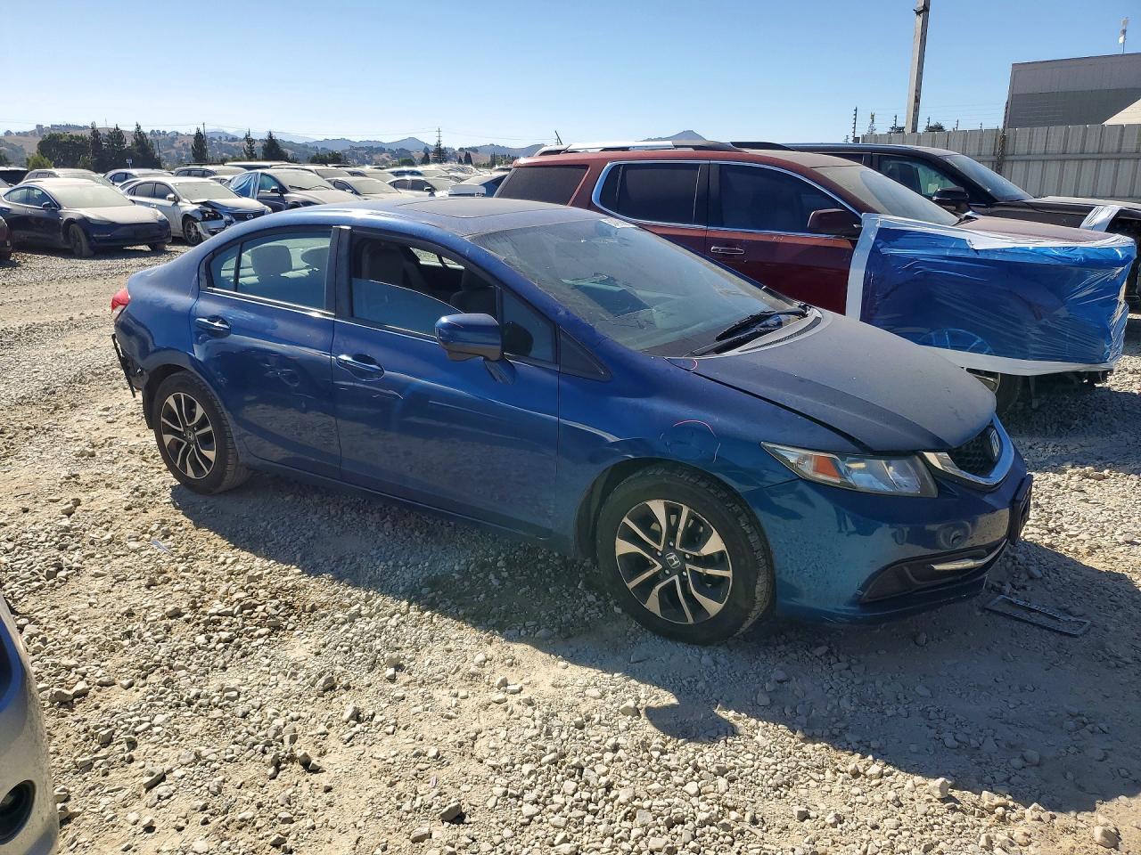 2014 Honda Civic Ex Blue vin: 19XFB2F89EE255497