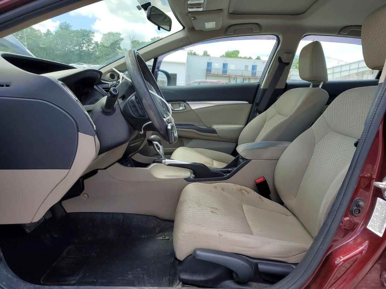 2014 Honda Civic Ex Maroon vin: 19XFB2F89EE258173