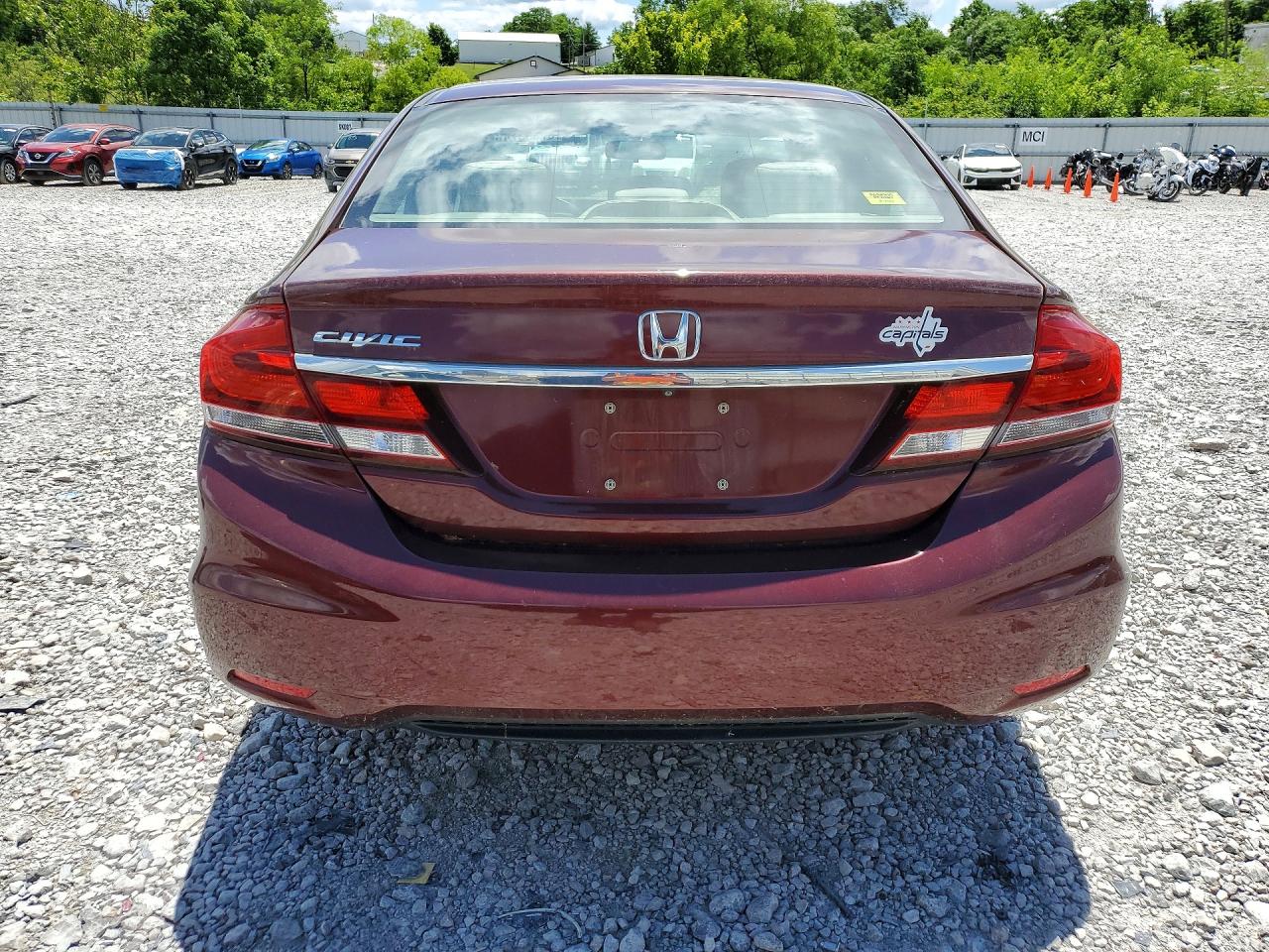 2014 Honda Civic Ex Maroon vin: 19XFB2F89EE258173