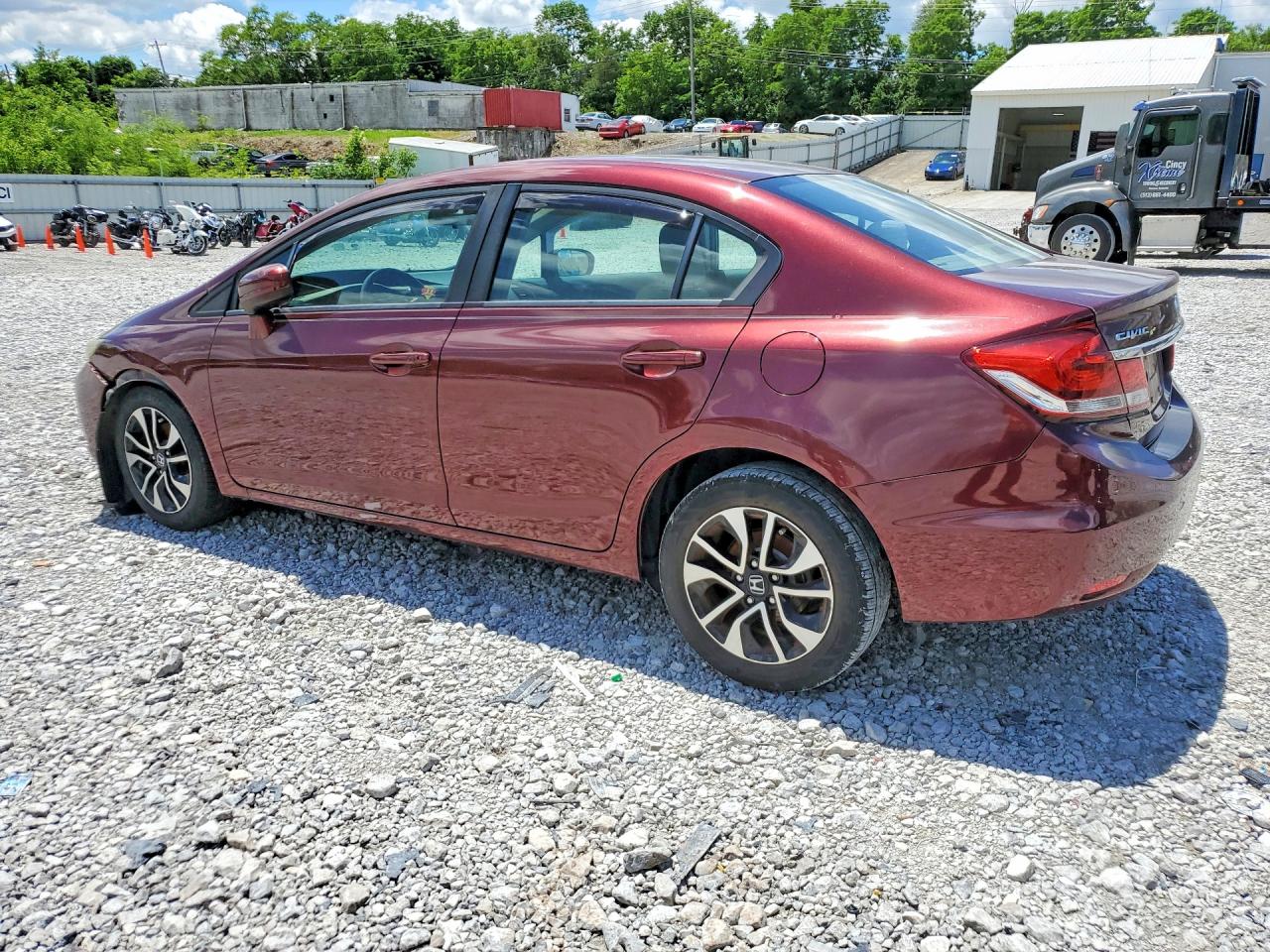 2014 Honda Civic Ex Maroon vin: 19XFB2F89EE258173