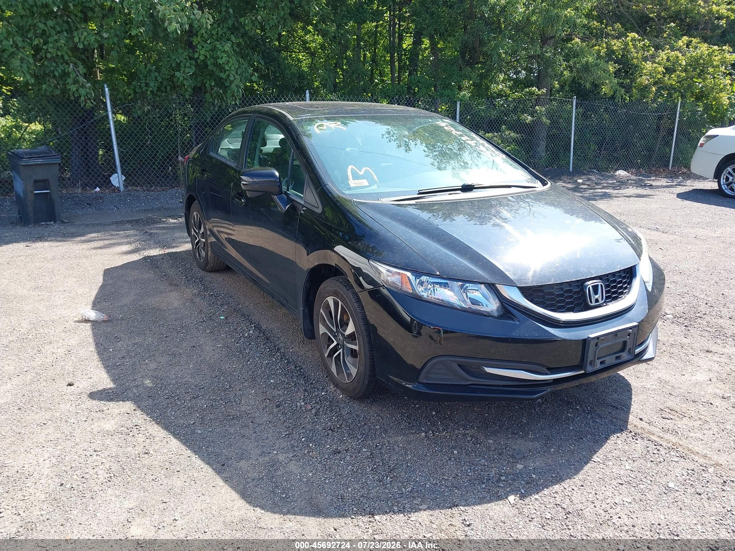 2014 Honda Civic Ex Black vin: 19XFB2F89EE266192