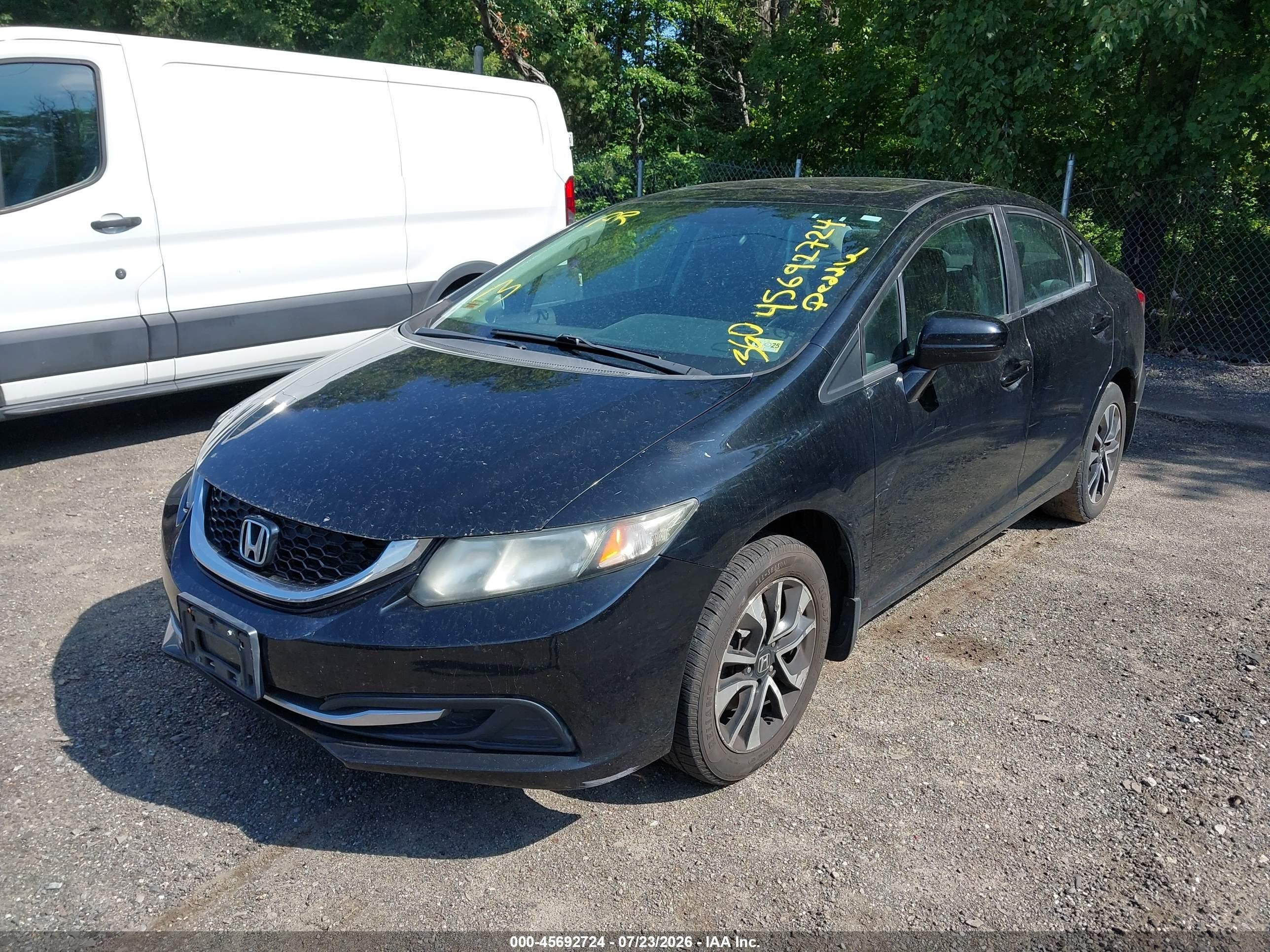 2014 Honda Civic Ex Black vin: 19XFB2F89EE266192