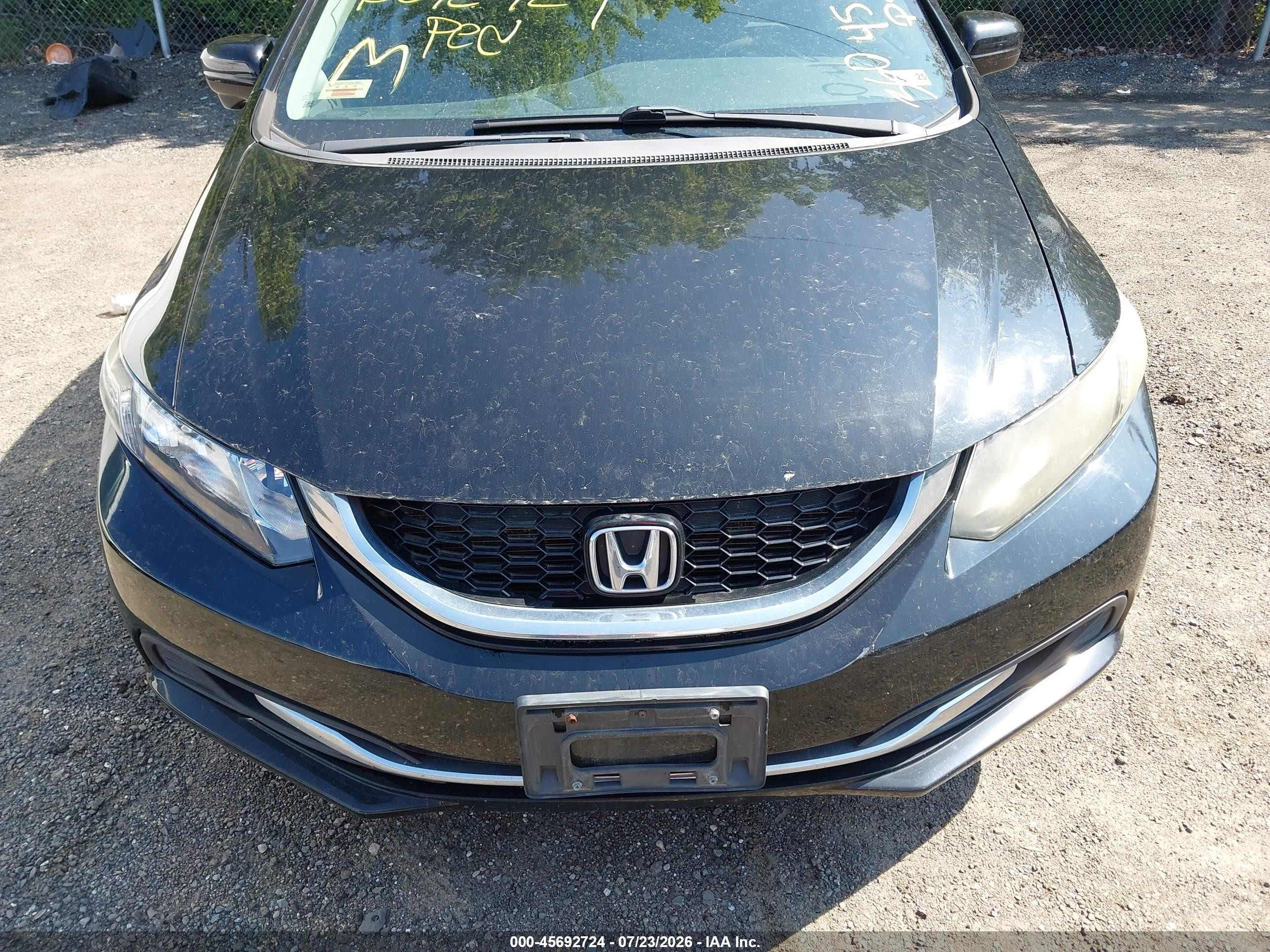 2014 Honda Civic Ex Black vin: 19XFB2F89EE266192