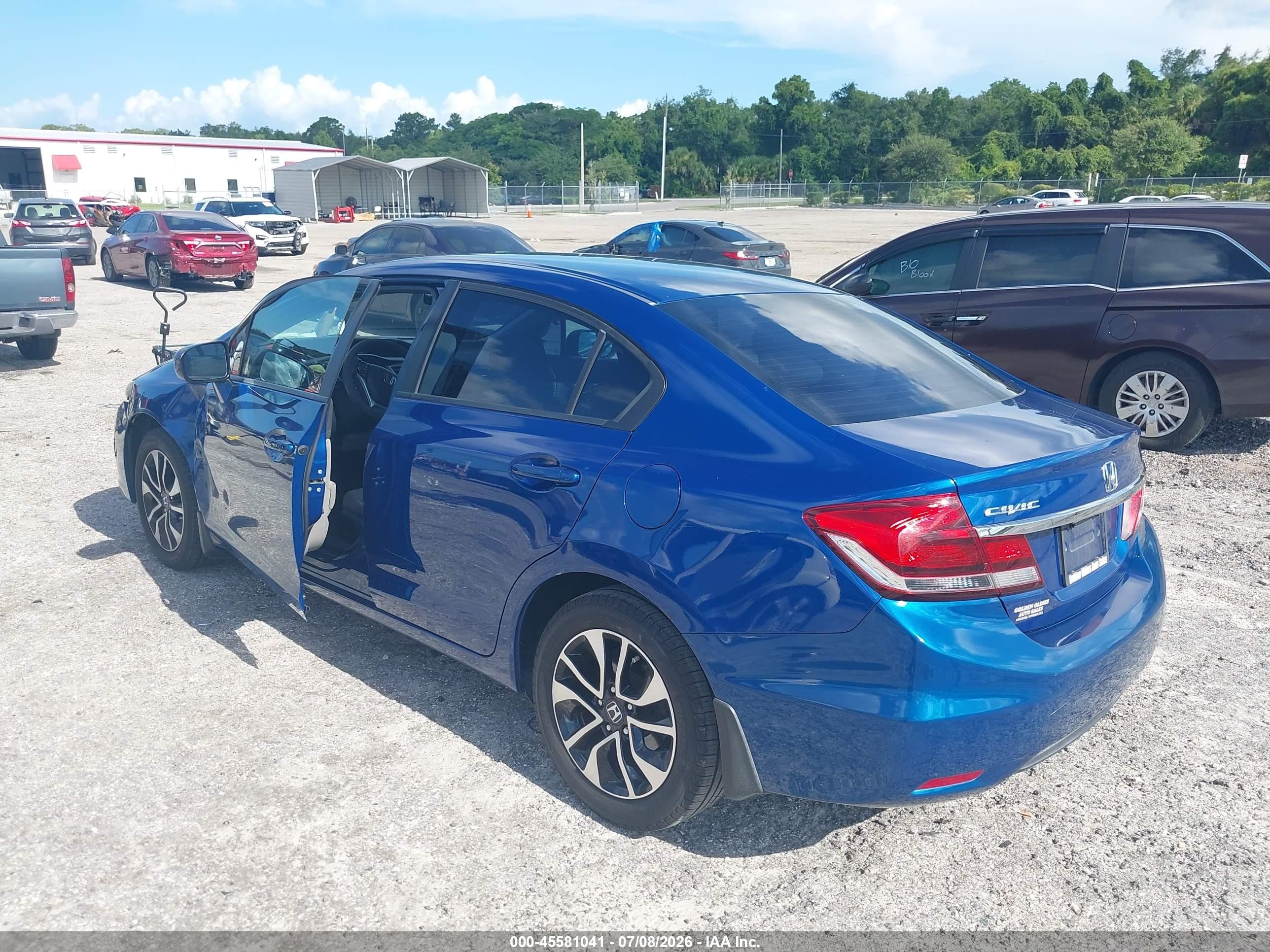 2014 Honda Civic Ex Blue vin: 19XFB2F89EE269187