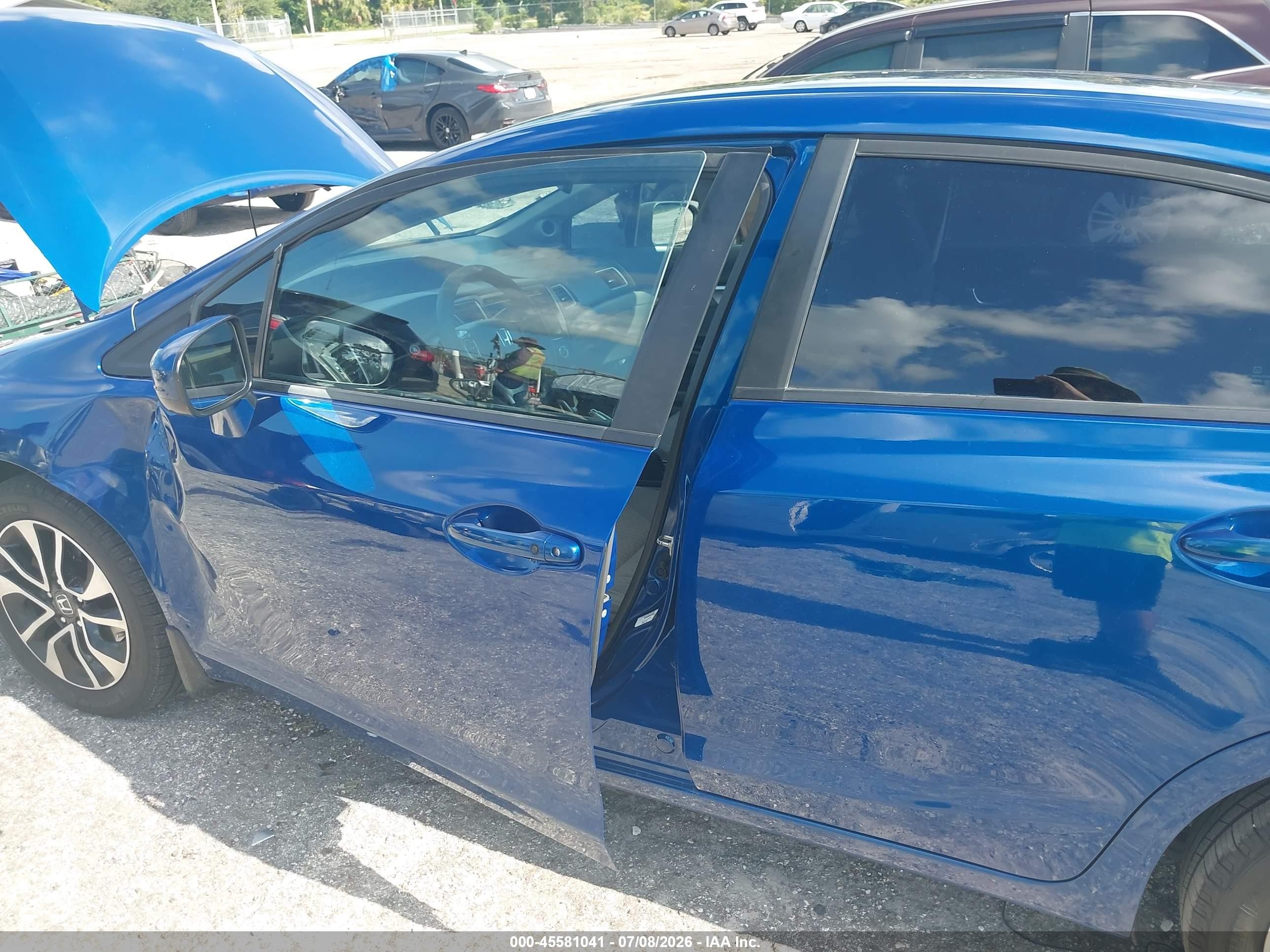 2014 Honda Civic Ex Blue vin: 19XFB2F89EE269187