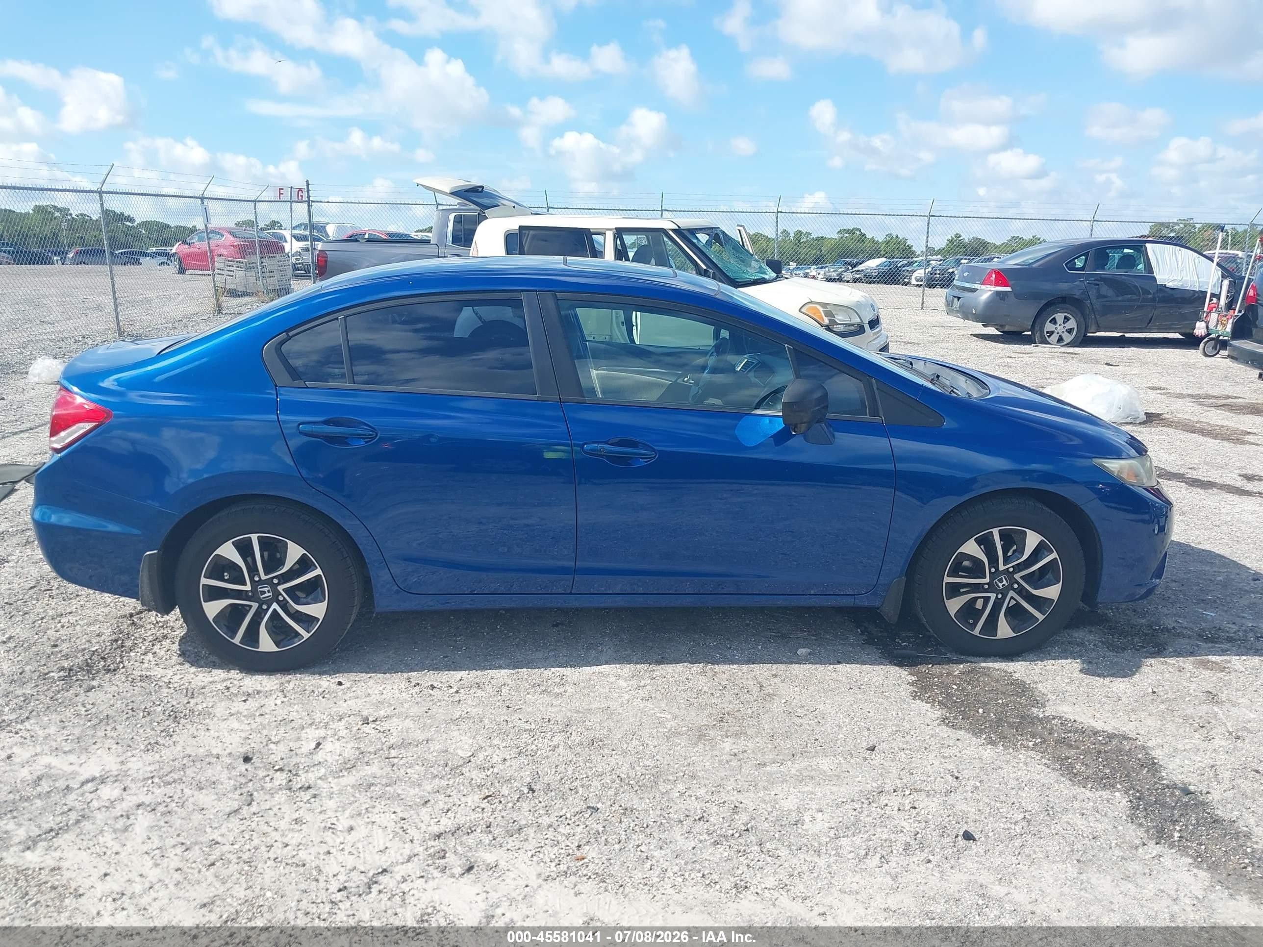2014 Honda Civic Ex Blue vin: 19XFB2F89EE269187