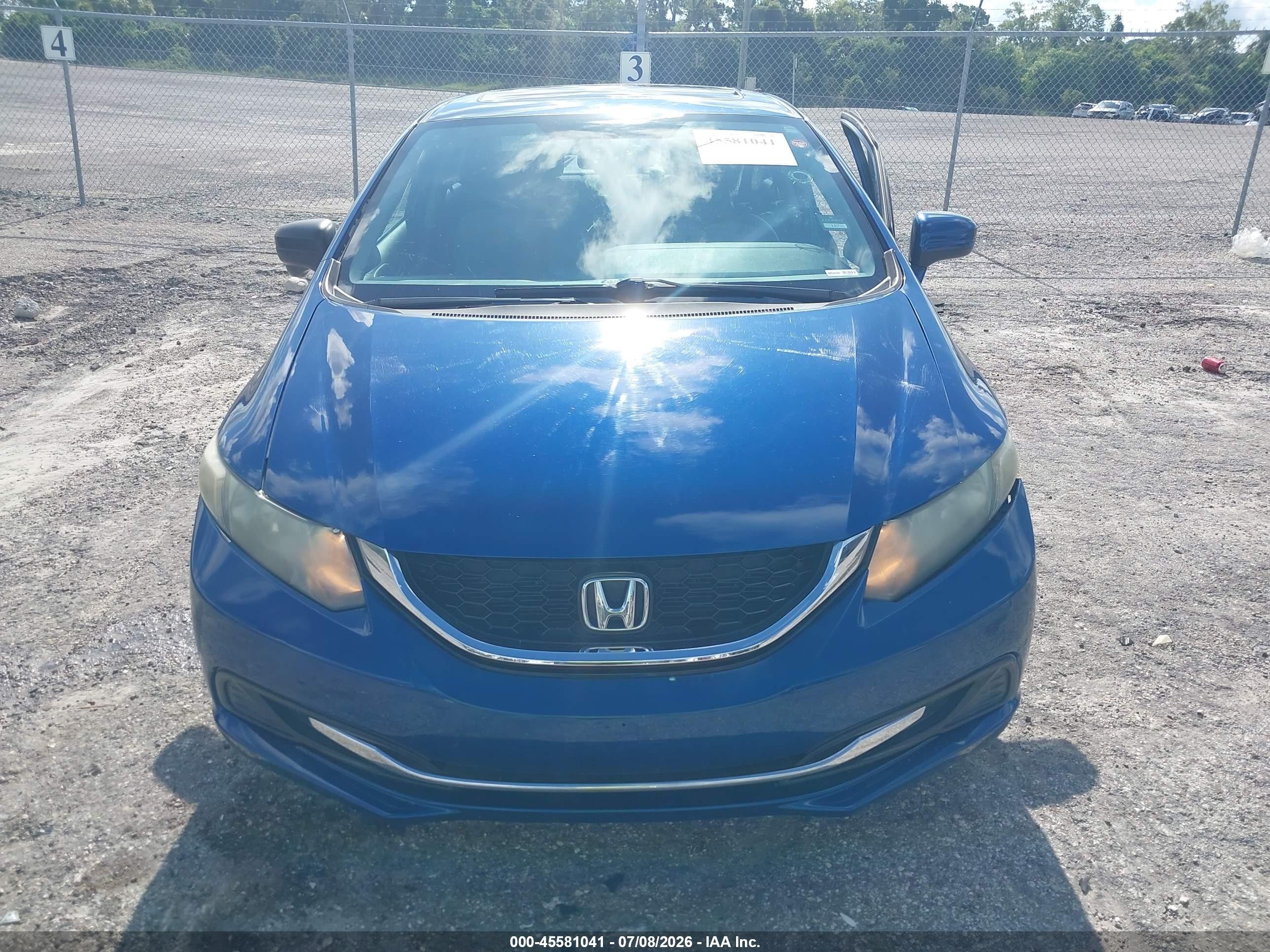 2014 Honda Civic Ex Blue vin: 19XFB2F89EE269187