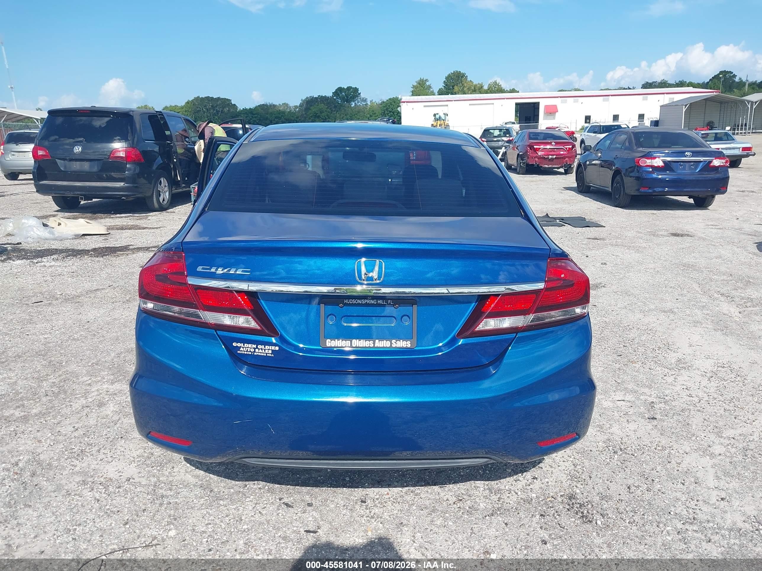 2014 Honda Civic Ex Blue vin: 19XFB2F89EE269187
