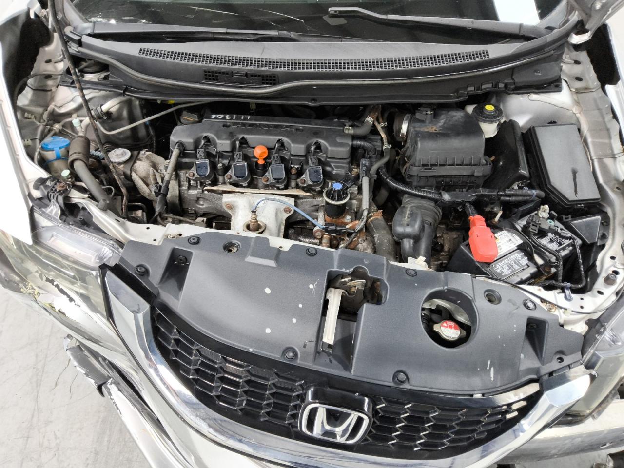 2014 Honda Civic Ex Silver vin: 19XFB2F89EE271019 Damage: Core Support, Bent, 3 To 4 Inches