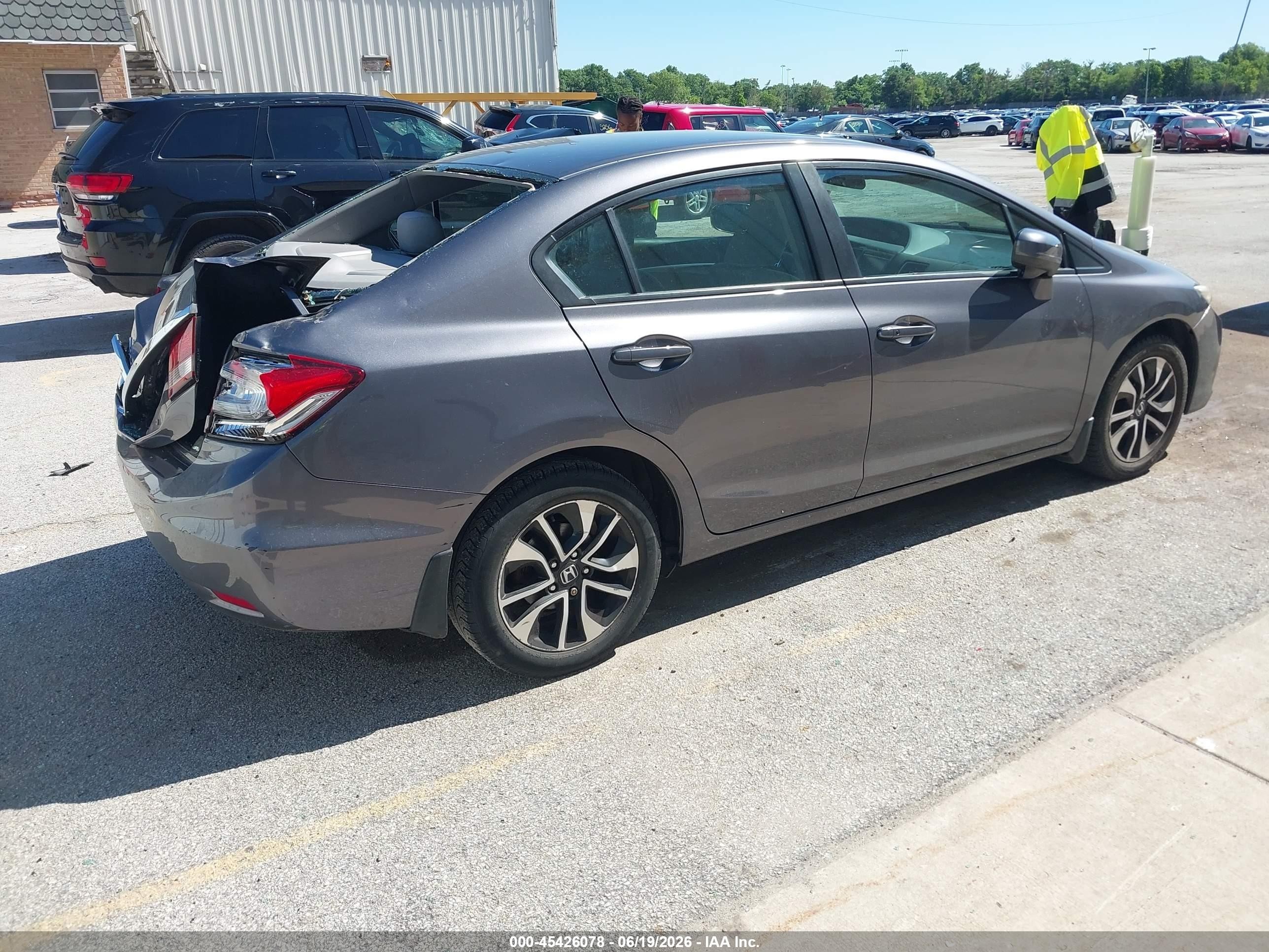 2015 Honda Civic Ex Silver vin: 19XFB2F89FE003282