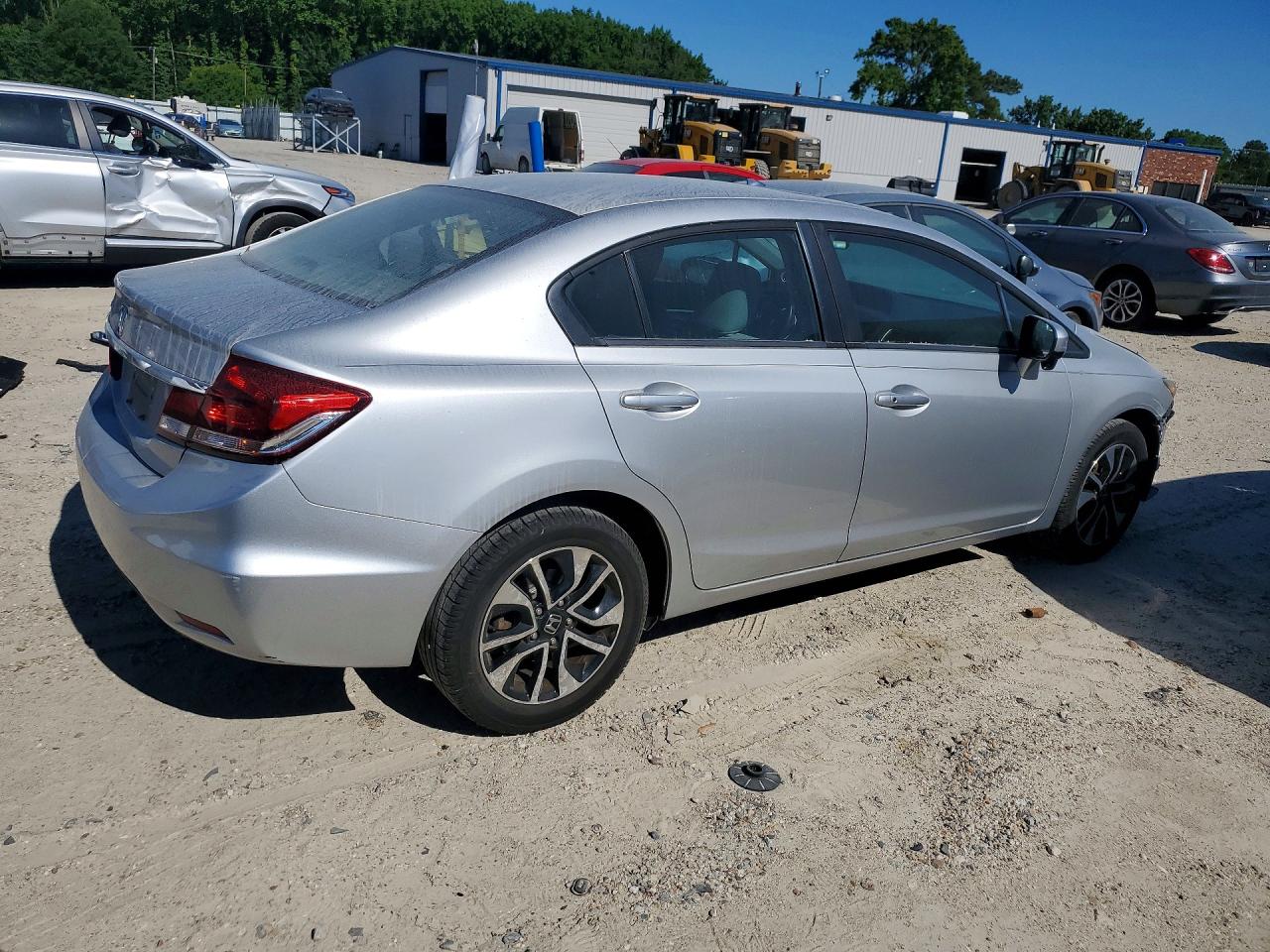 2015 Honda Civic Ex Silver vin: 19XFB2F89FE053812