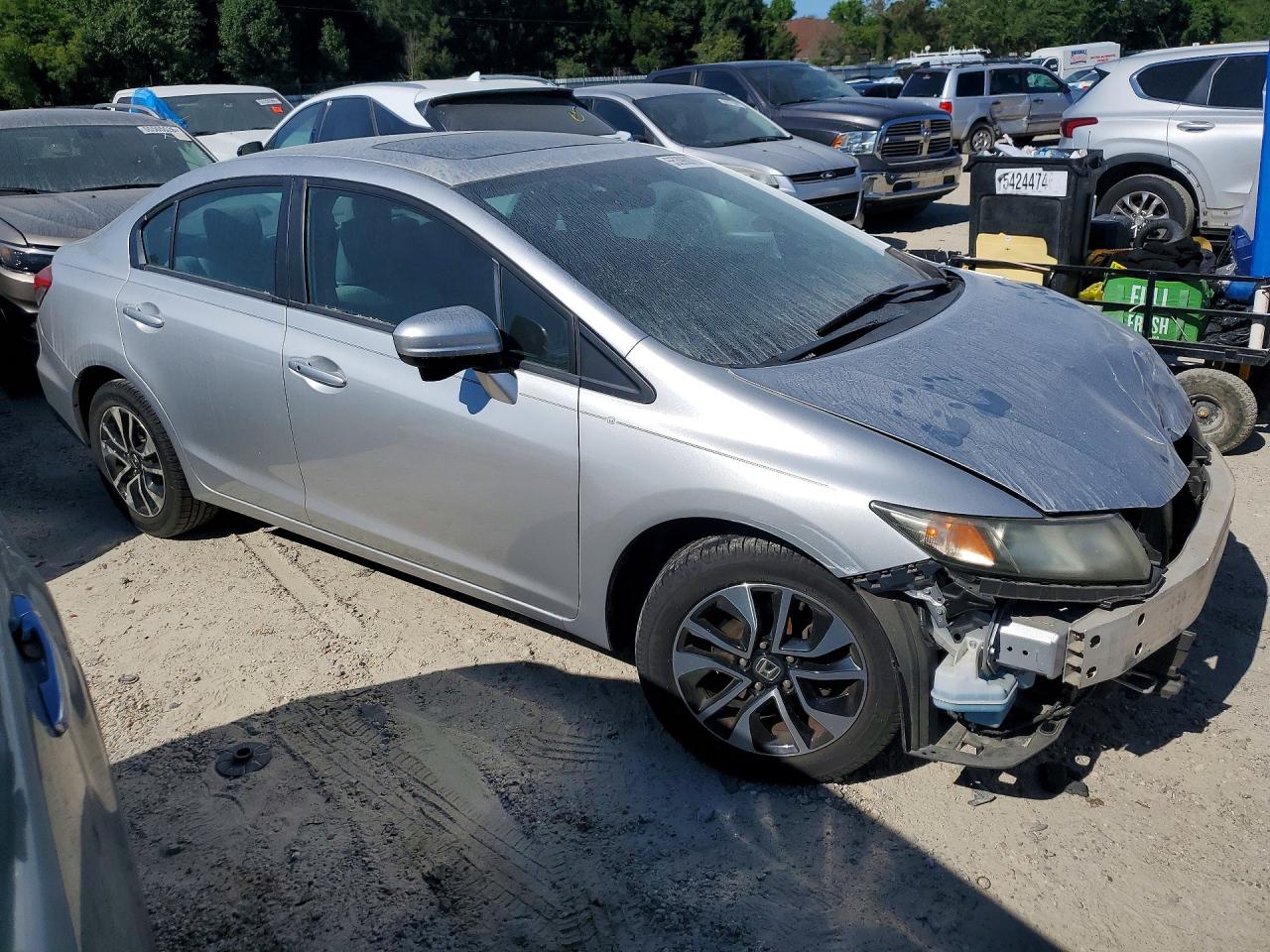 2015 Honda Civic Ex Silver vin: 19XFB2F89FE053812