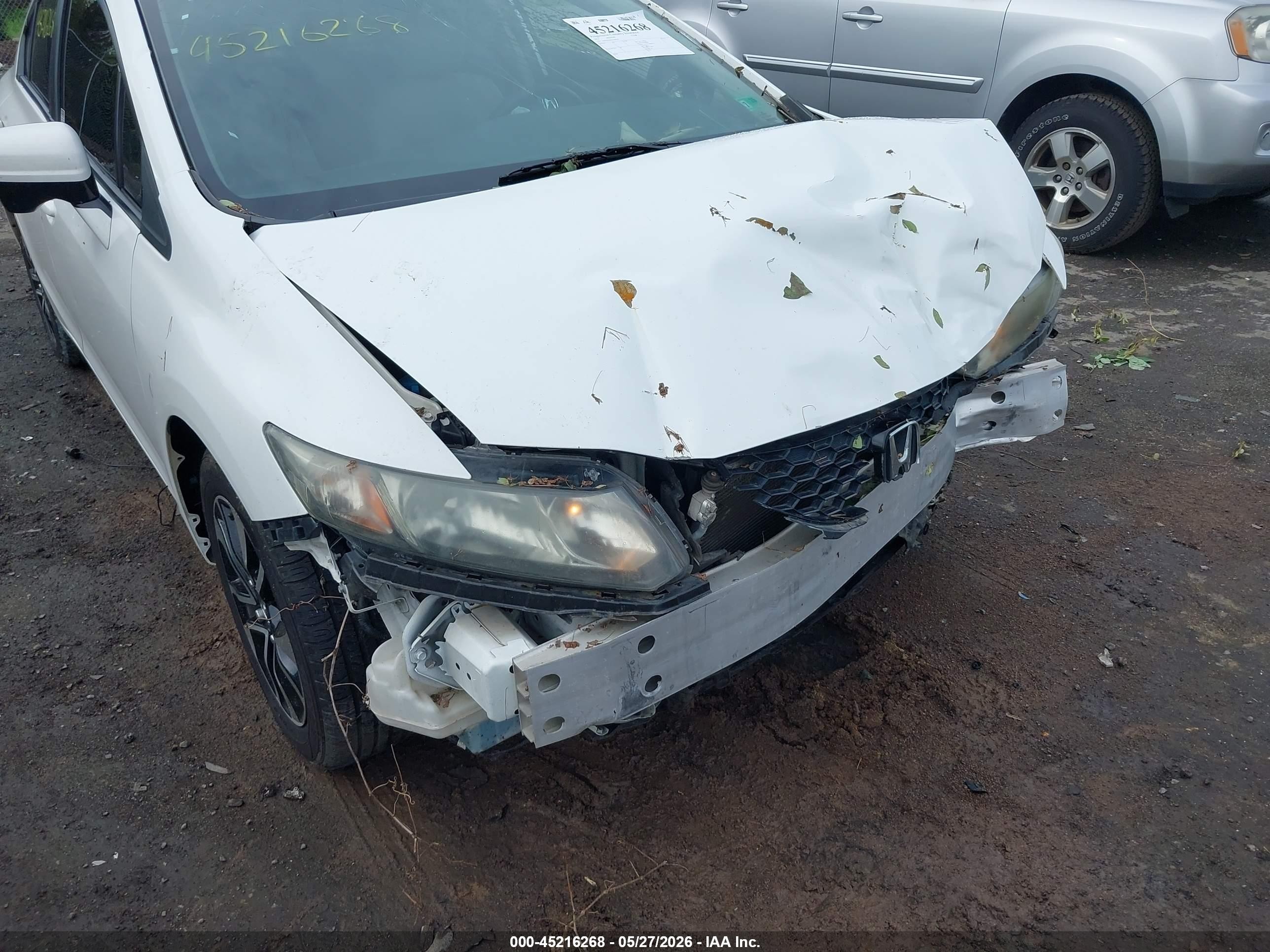 2015 Honda Civic Ex White vin: 19XFB2F89FE058038