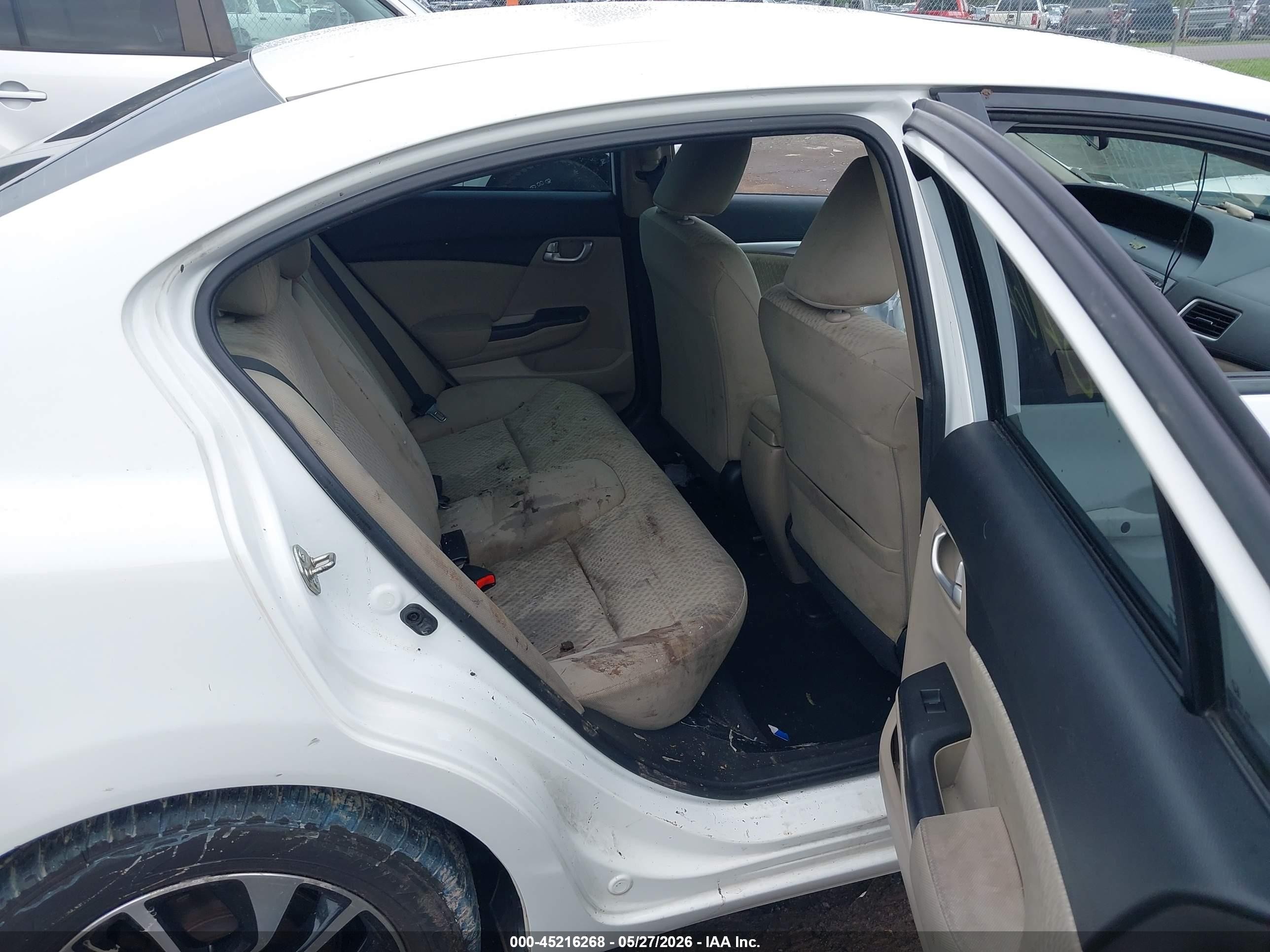 2015 Honda Civic Ex White vin: 19XFB2F89FE058038