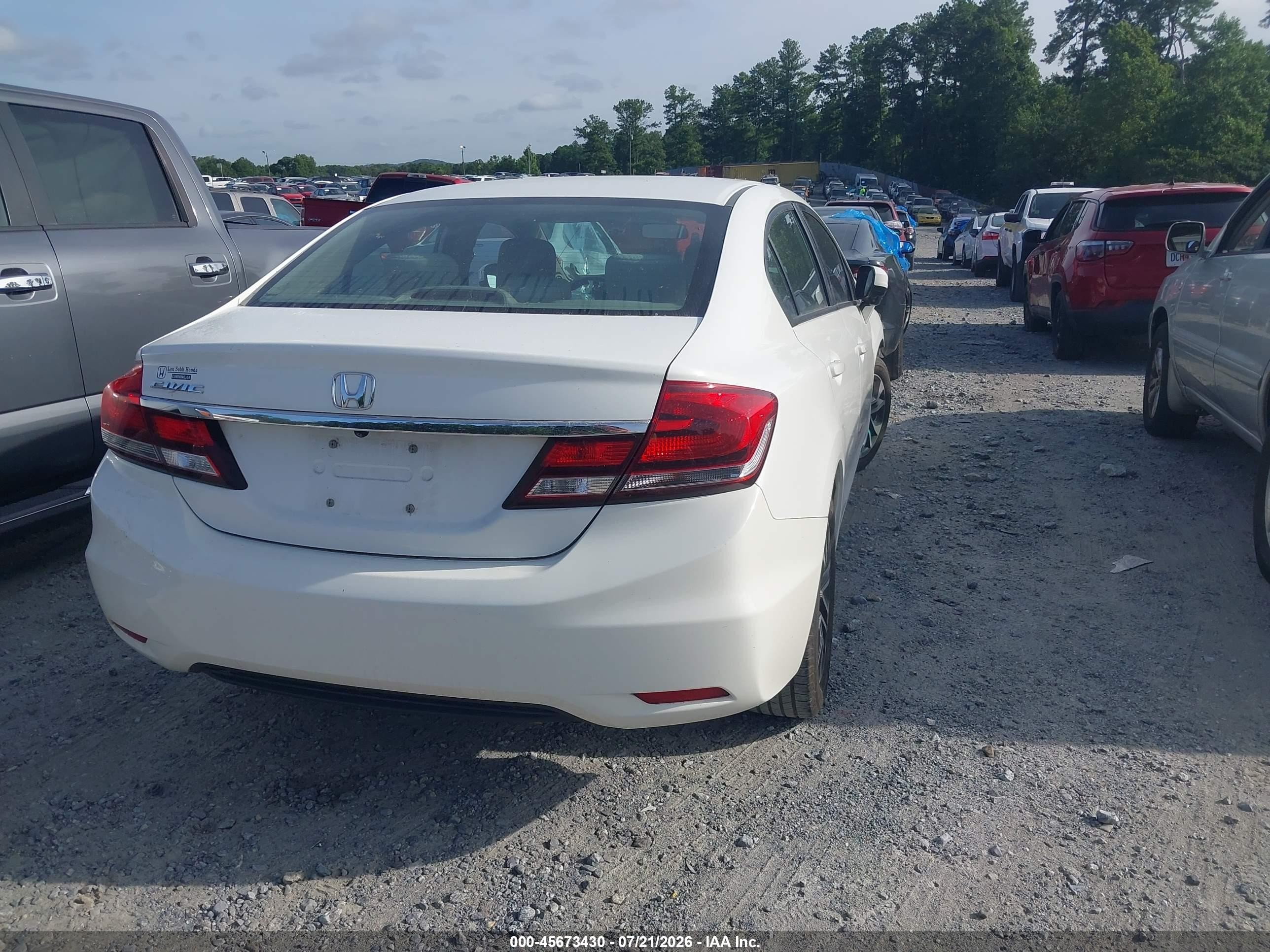2015 Honda Civic Ex White vin: 19XFB2F89FE091041