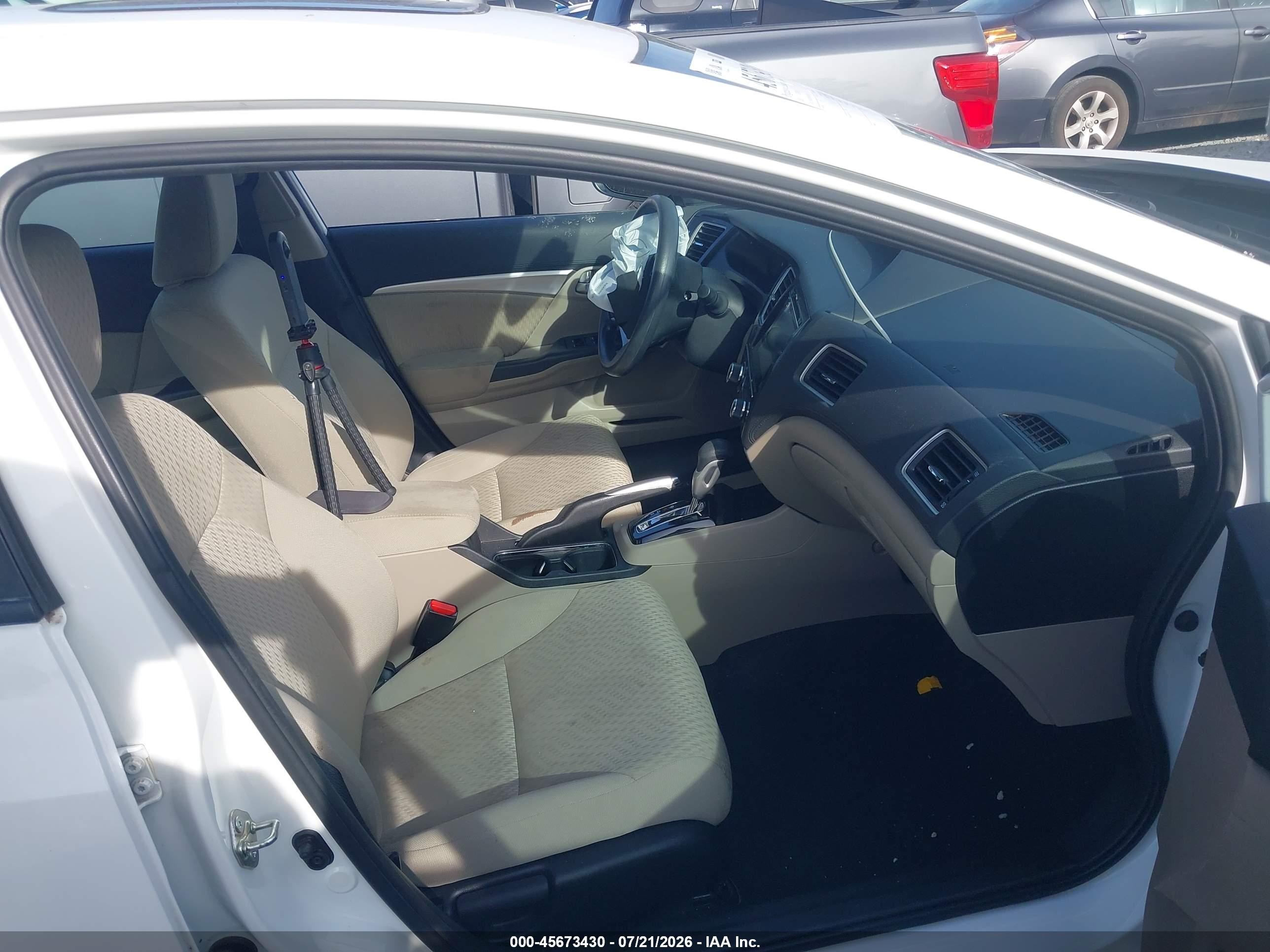 2015 Honda Civic Ex White vin: 19XFB2F89FE091041