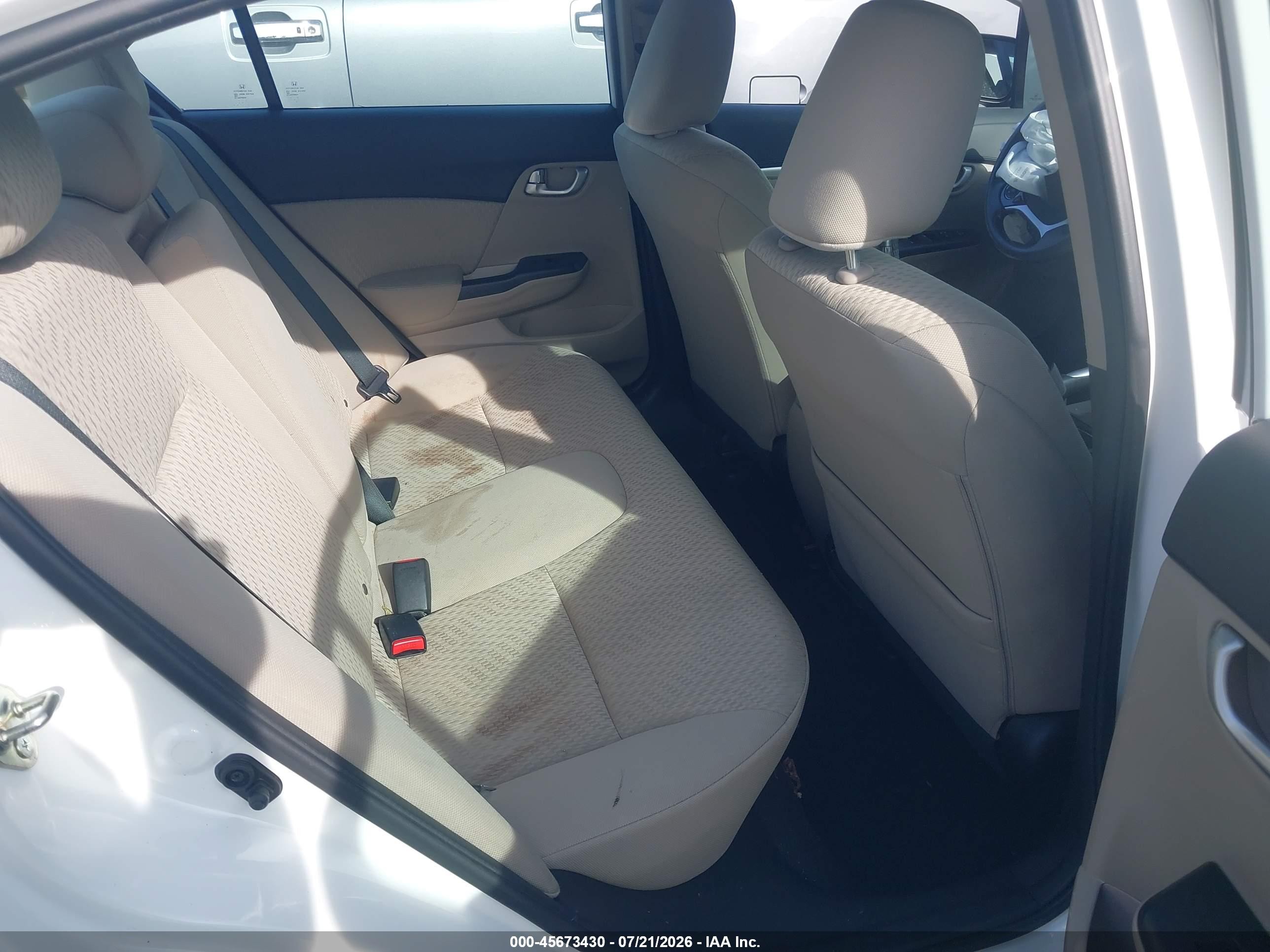 2015 Honda Civic Ex White vin: 19XFB2F89FE091041