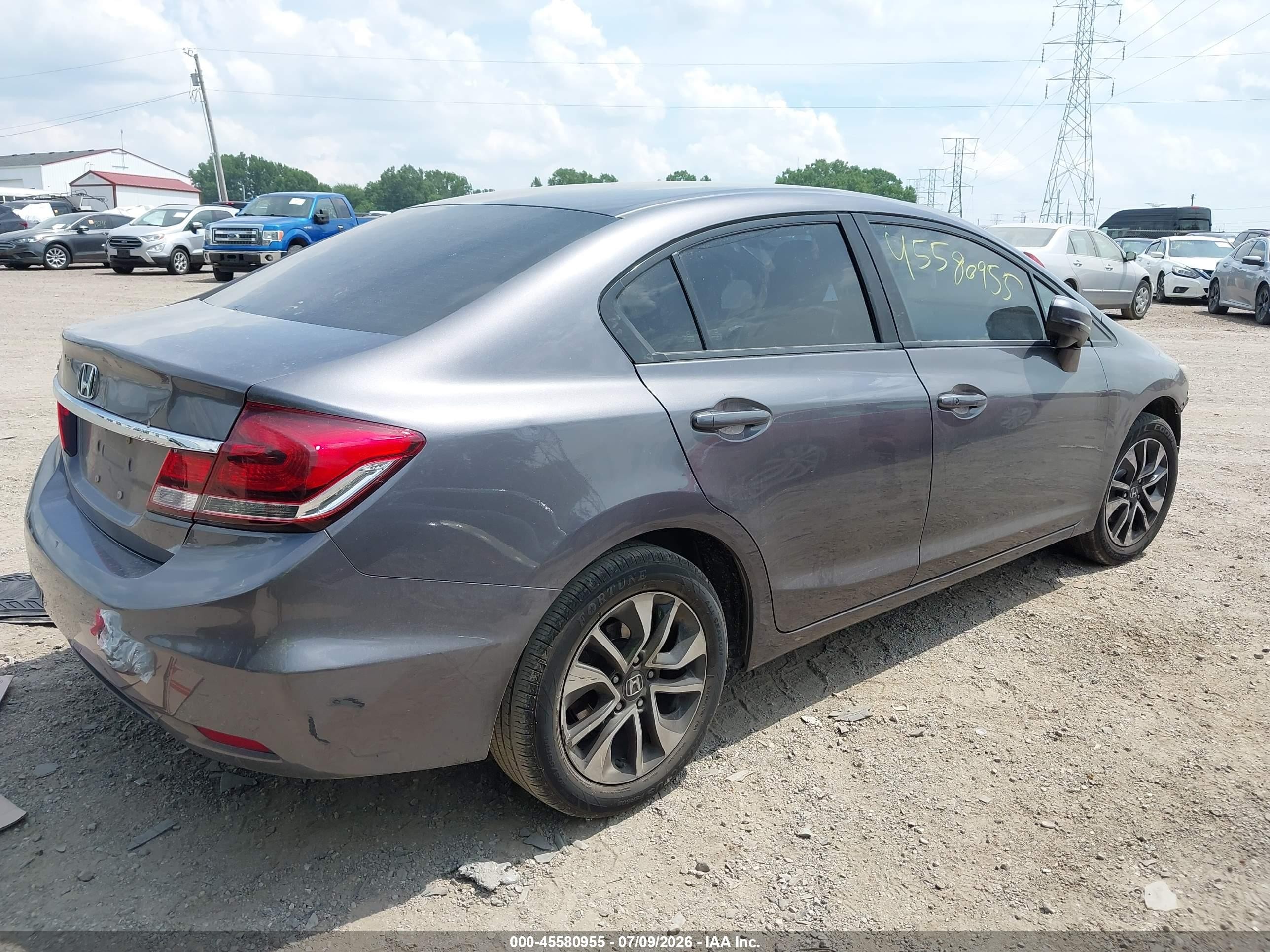 2015 Honda Civic Ex Gray vin: 19XFB2F89FE110560