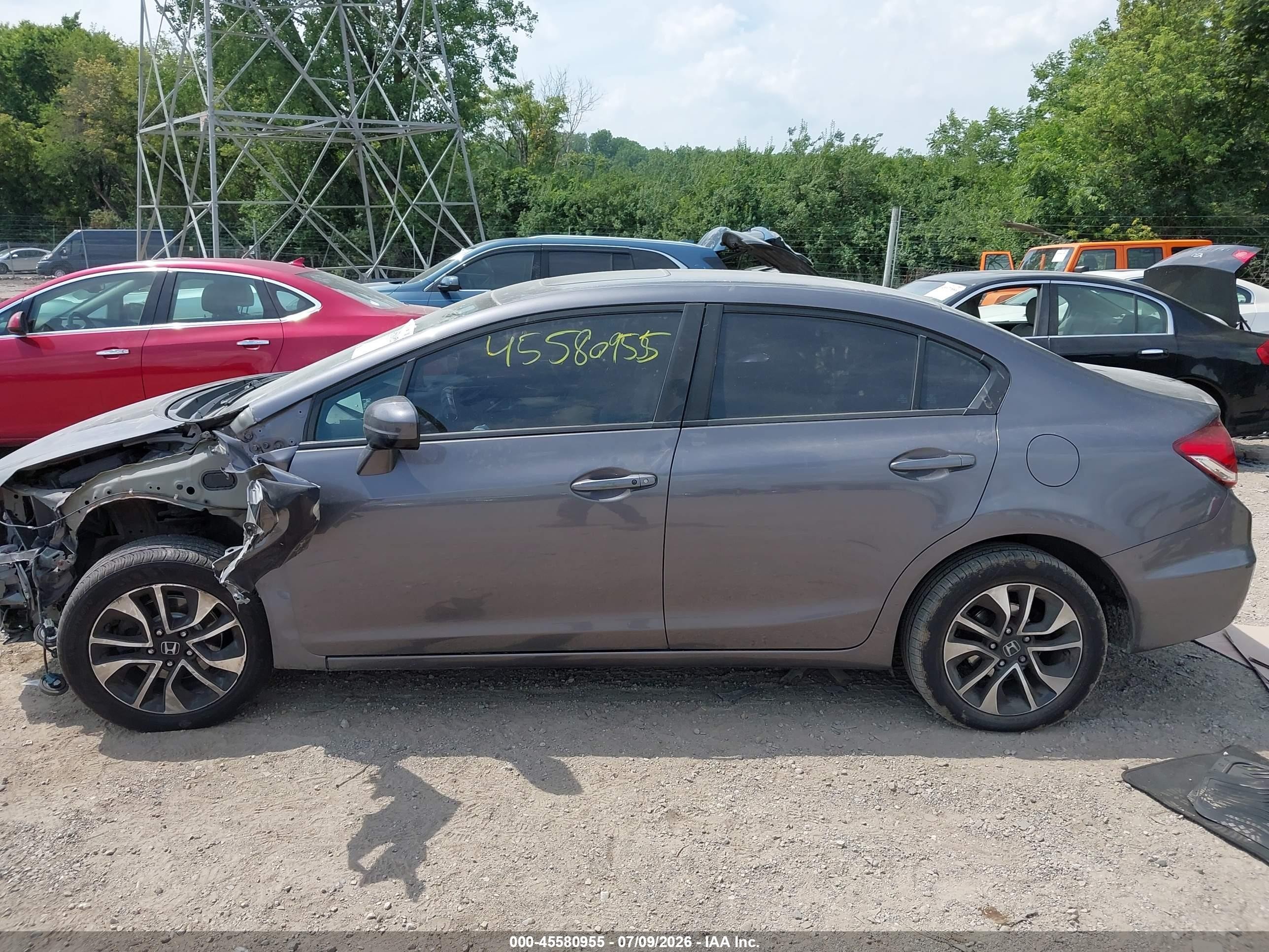 2015 Honda Civic Ex Gray vin: 19XFB2F89FE110560