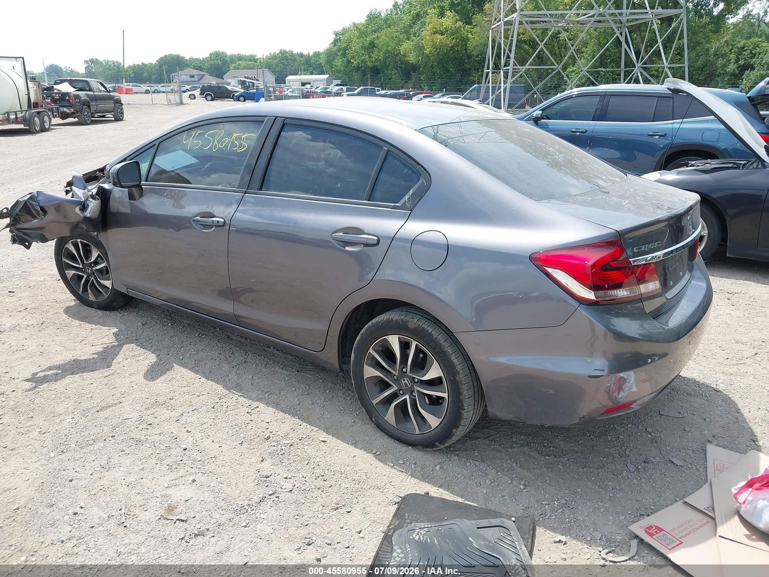 2015 Honda Civic Ex Gray vin: 19XFB2F89FE110560