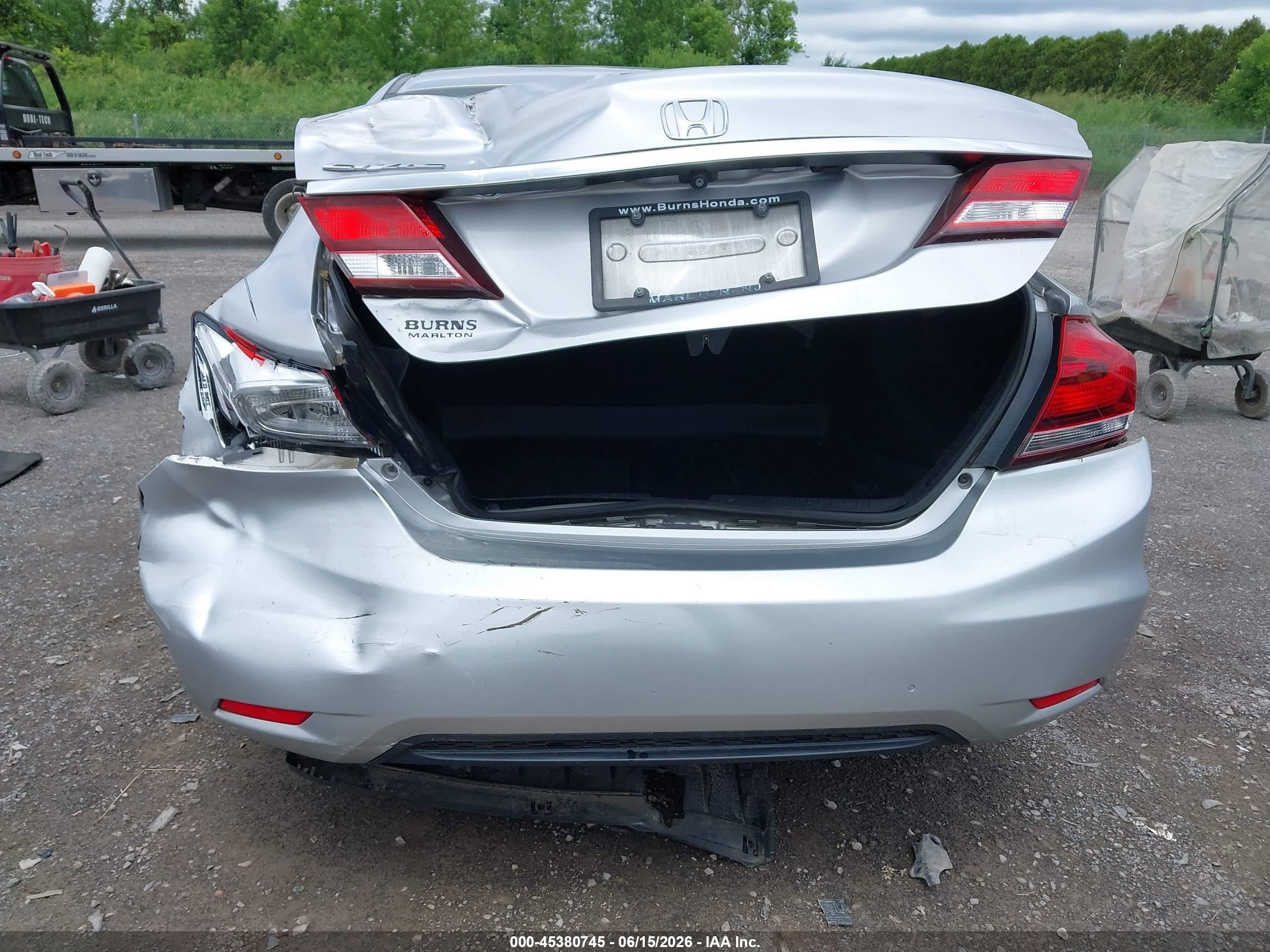 2015 Honda Civic Ex Silver vin: 19XFB2F89FE200629