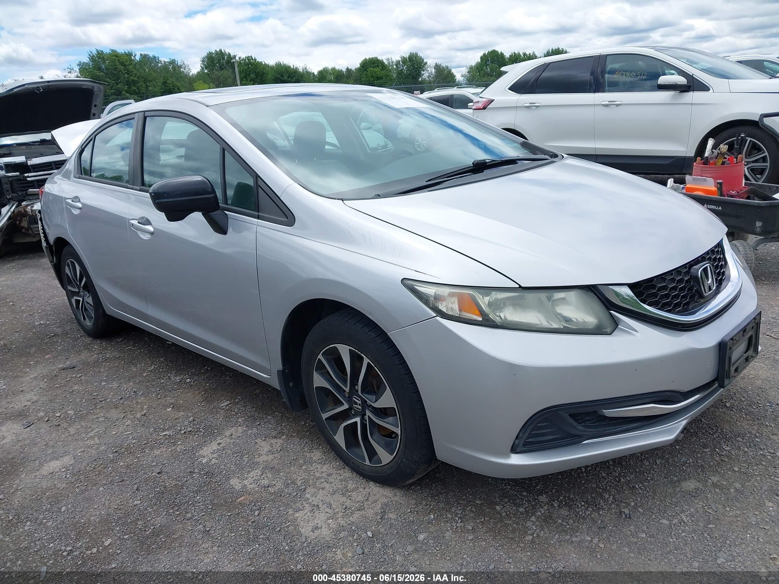 2015 Honda Civic Ex Silver vin: 19XFB2F89FE200629