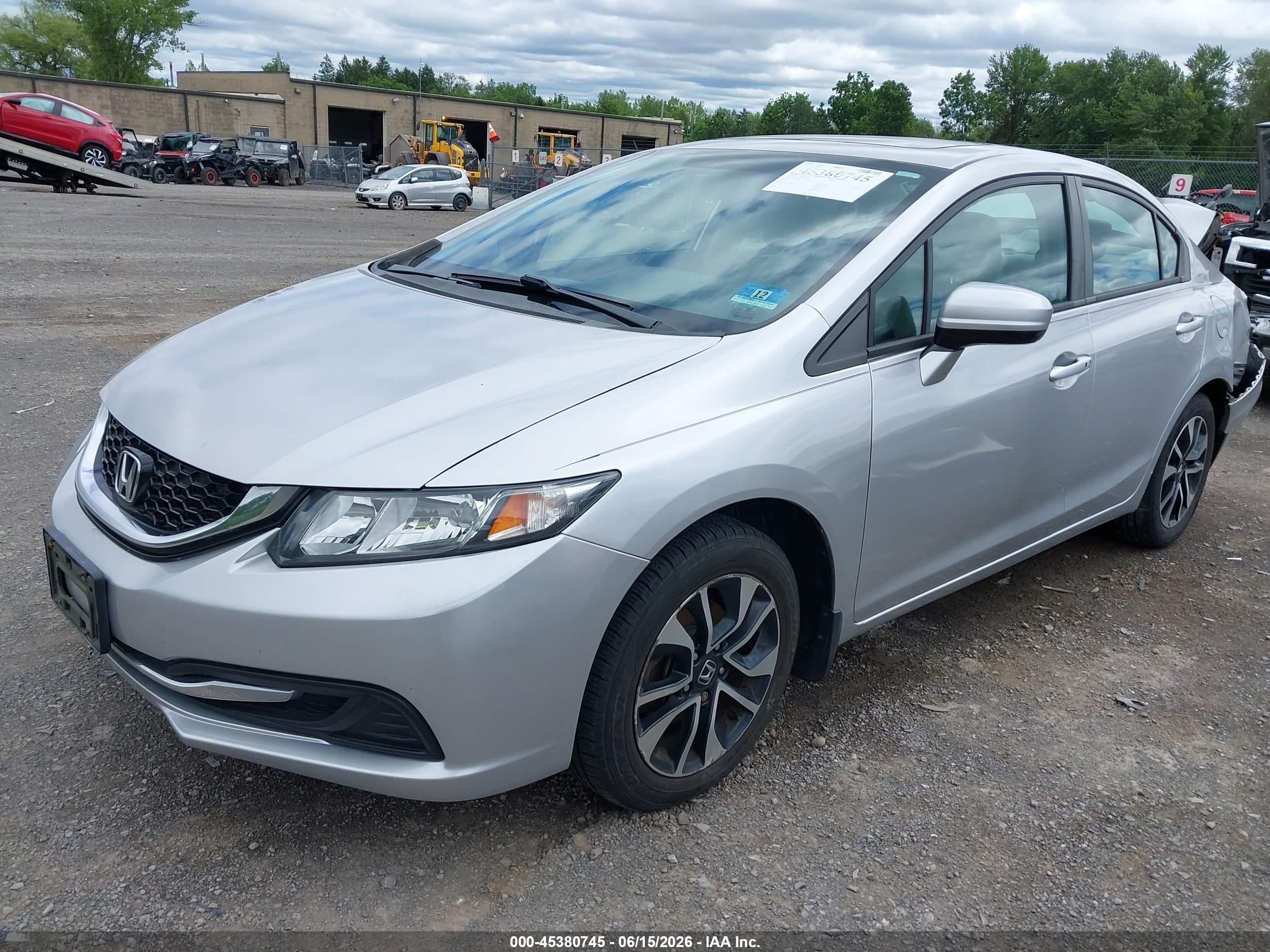 2015 Honda Civic Ex Silver vin: 19XFB2F89FE200629
