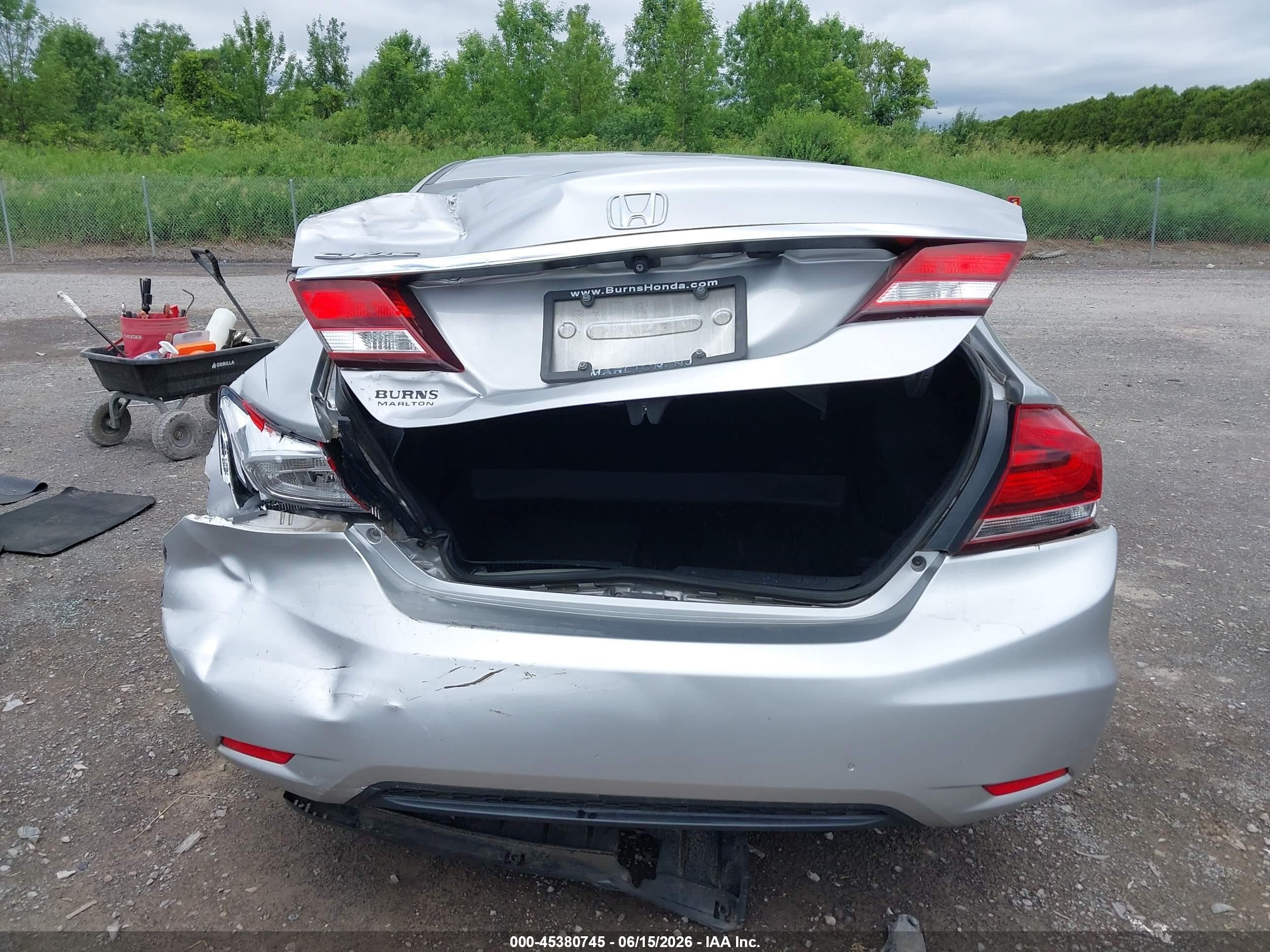 2015 Honda Civic Ex Silver vin: 19XFB2F89FE200629