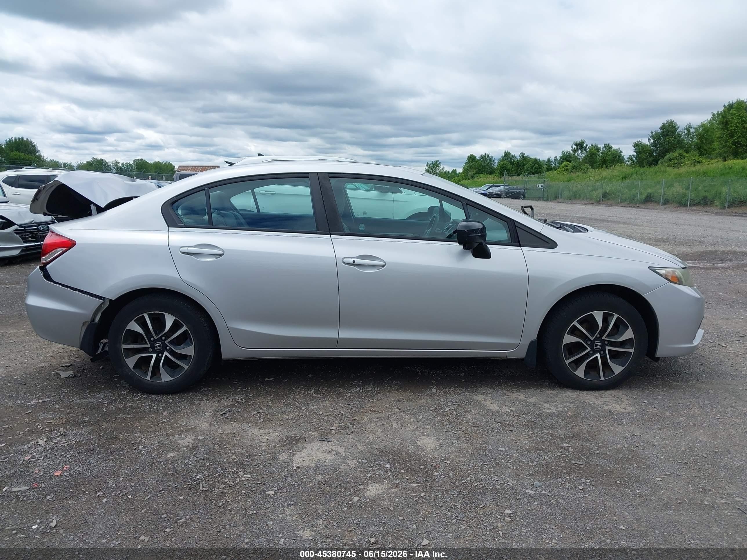 2015 Honda Civic Ex Silver vin: 19XFB2F89FE200629
