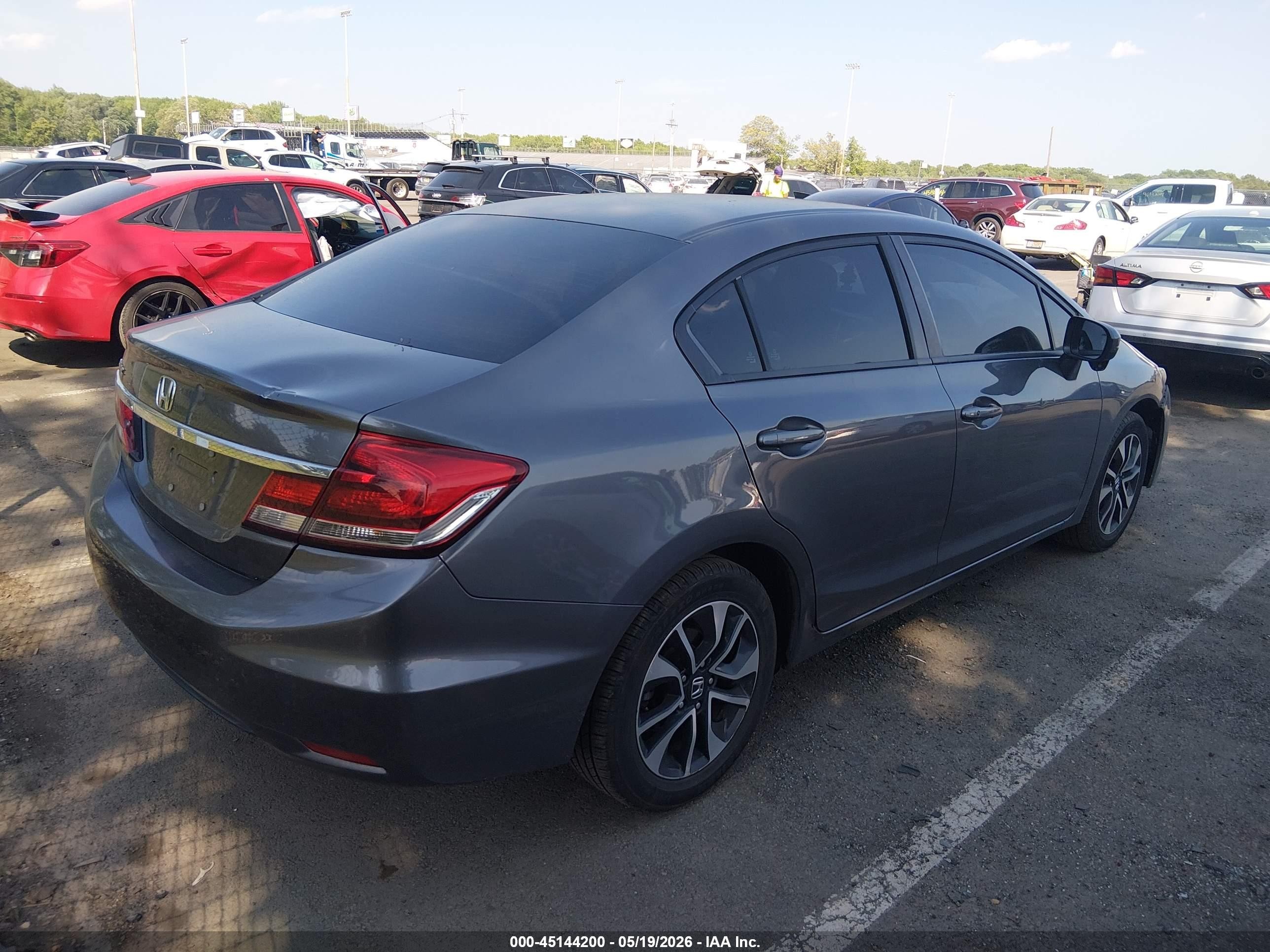 2015 Honda Civic Ex Gray vin: 19XFB2F89FE203241