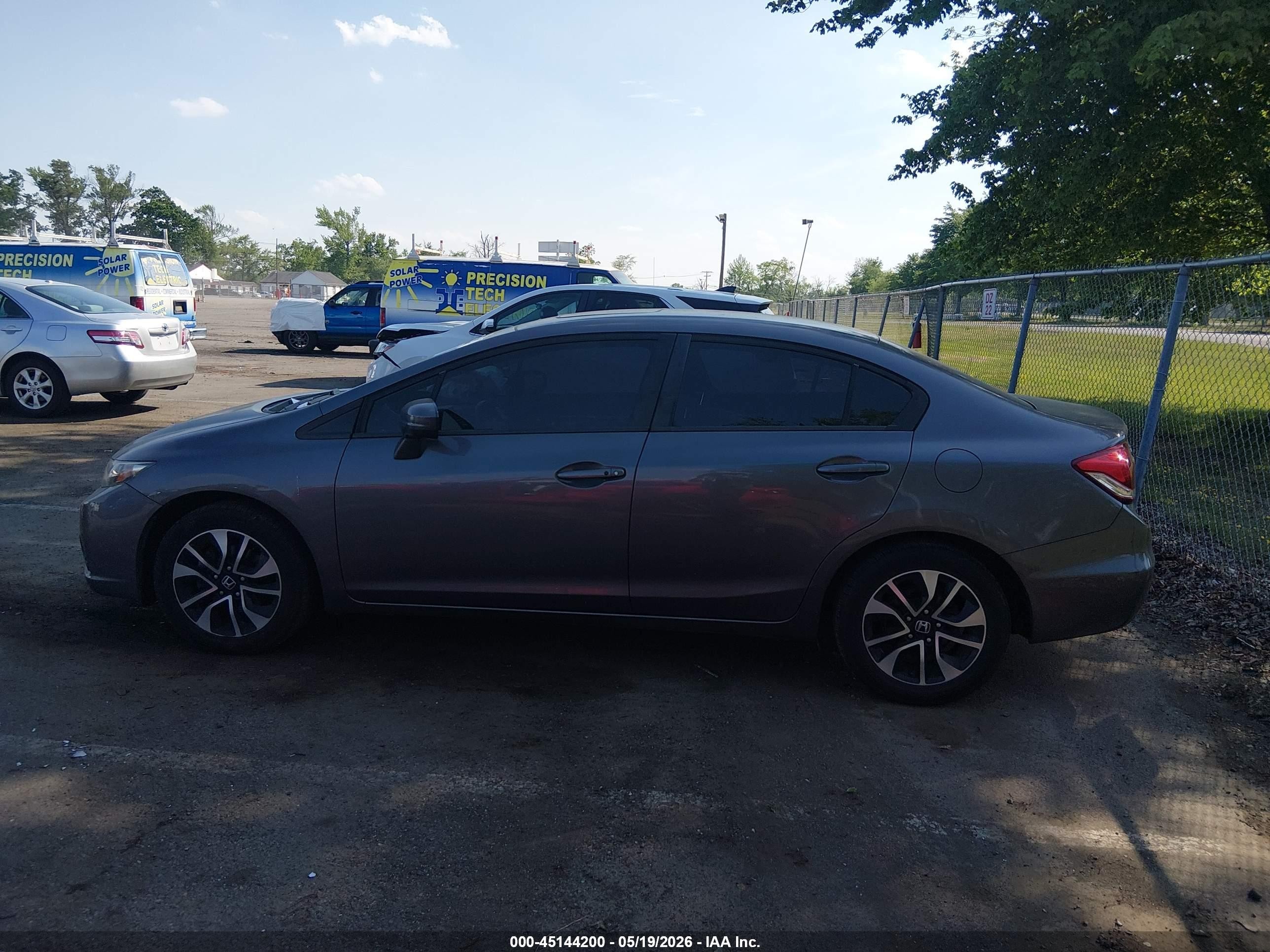 2015 Honda Civic Ex Gray vin: 19XFB2F89FE203241