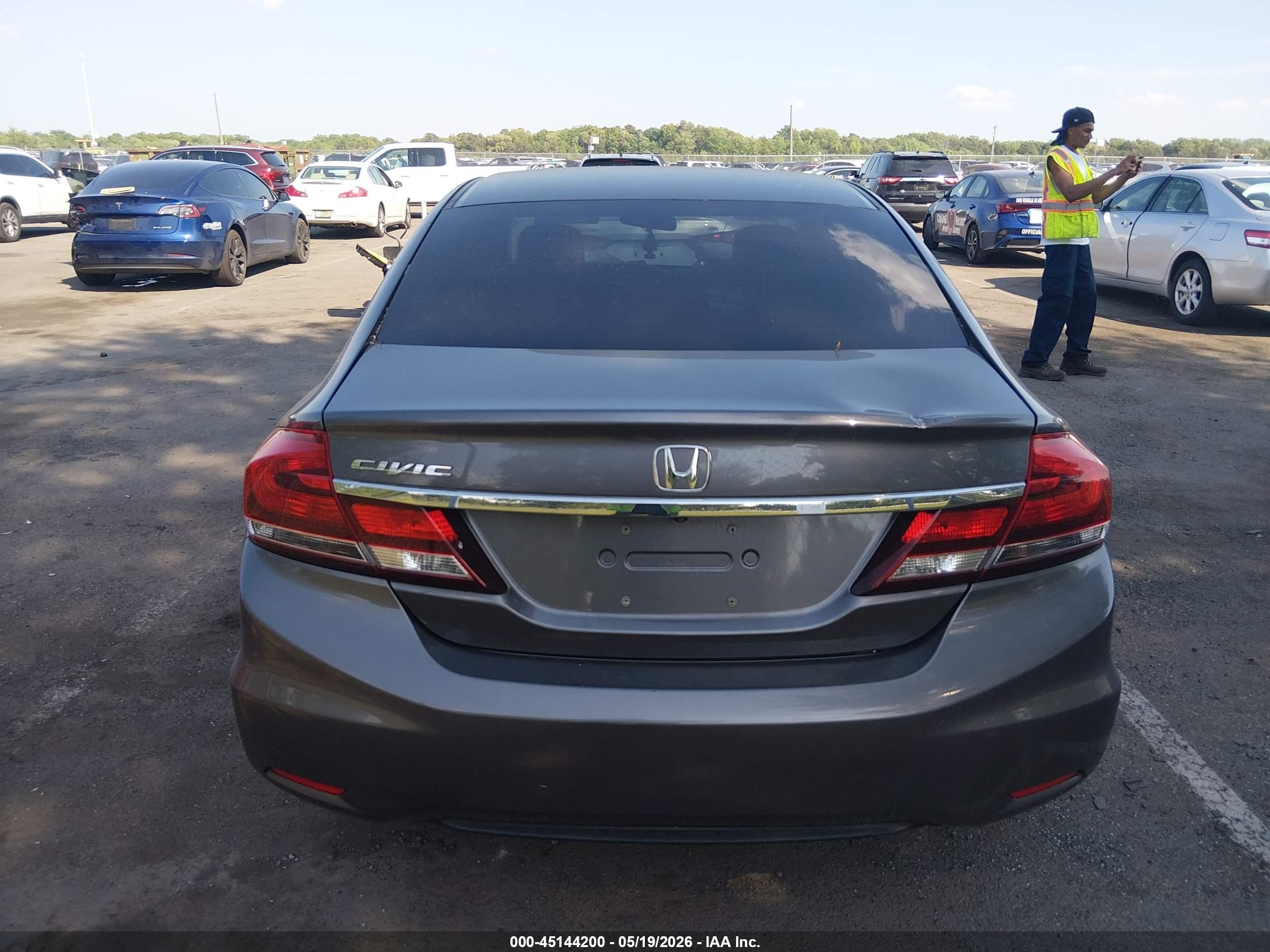 2015 Honda Civic Ex Gray vin: 19XFB2F89FE203241